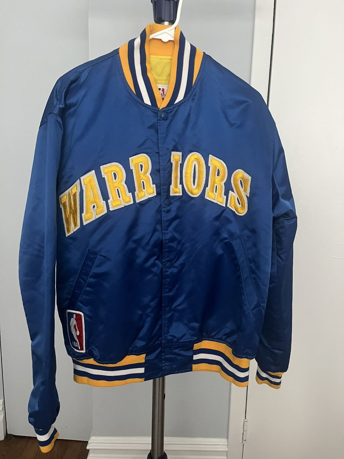 Starter VINTAGE Starter Golden State Warriors Bomber Jacket Size L Size US L / EU 52-54 / 3 - 6 Thumbnail
