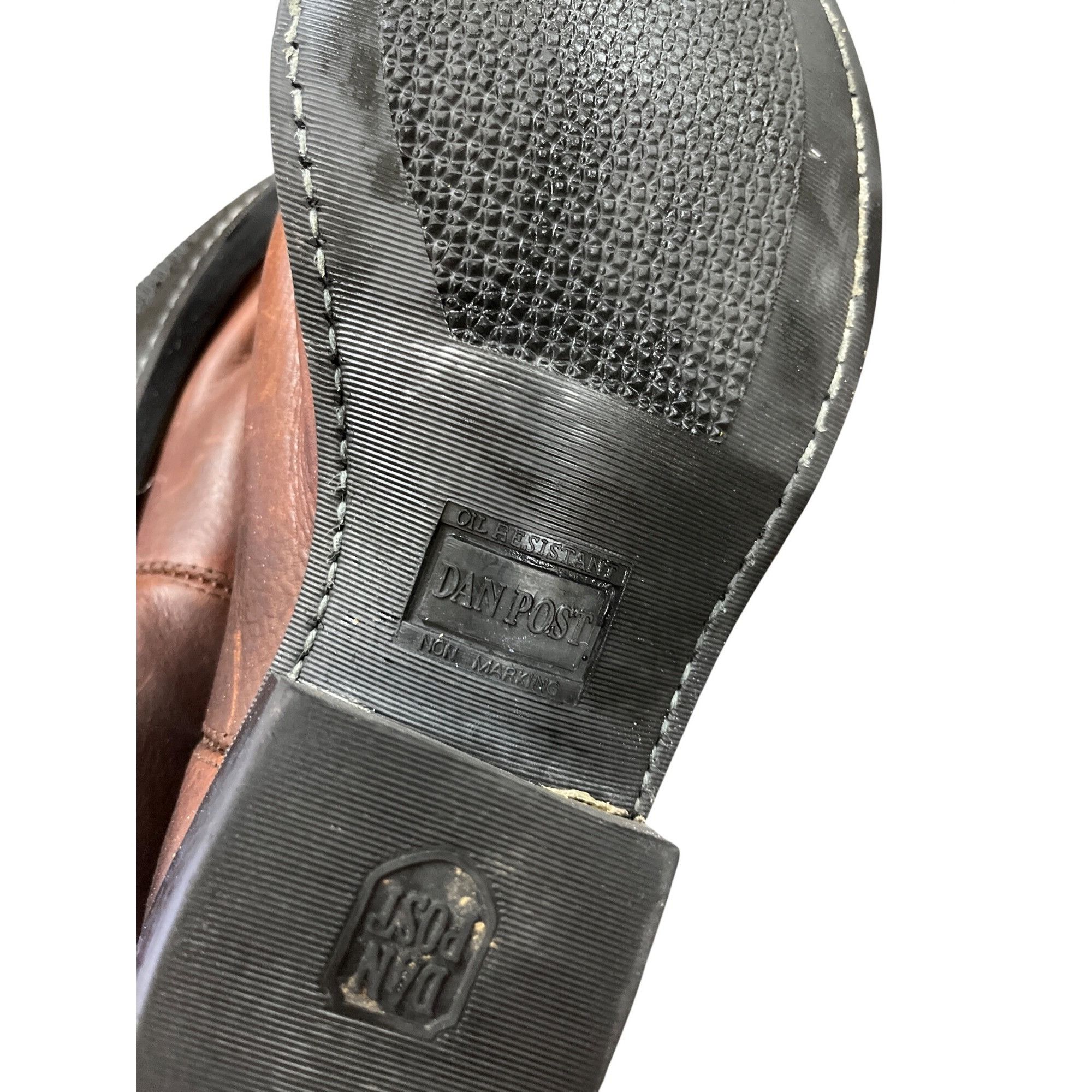 Dan Post Dan Post mens brown leather embroided cowboy western boots s Size US 11.5 / EU 44-45 - 6 Thumbnail