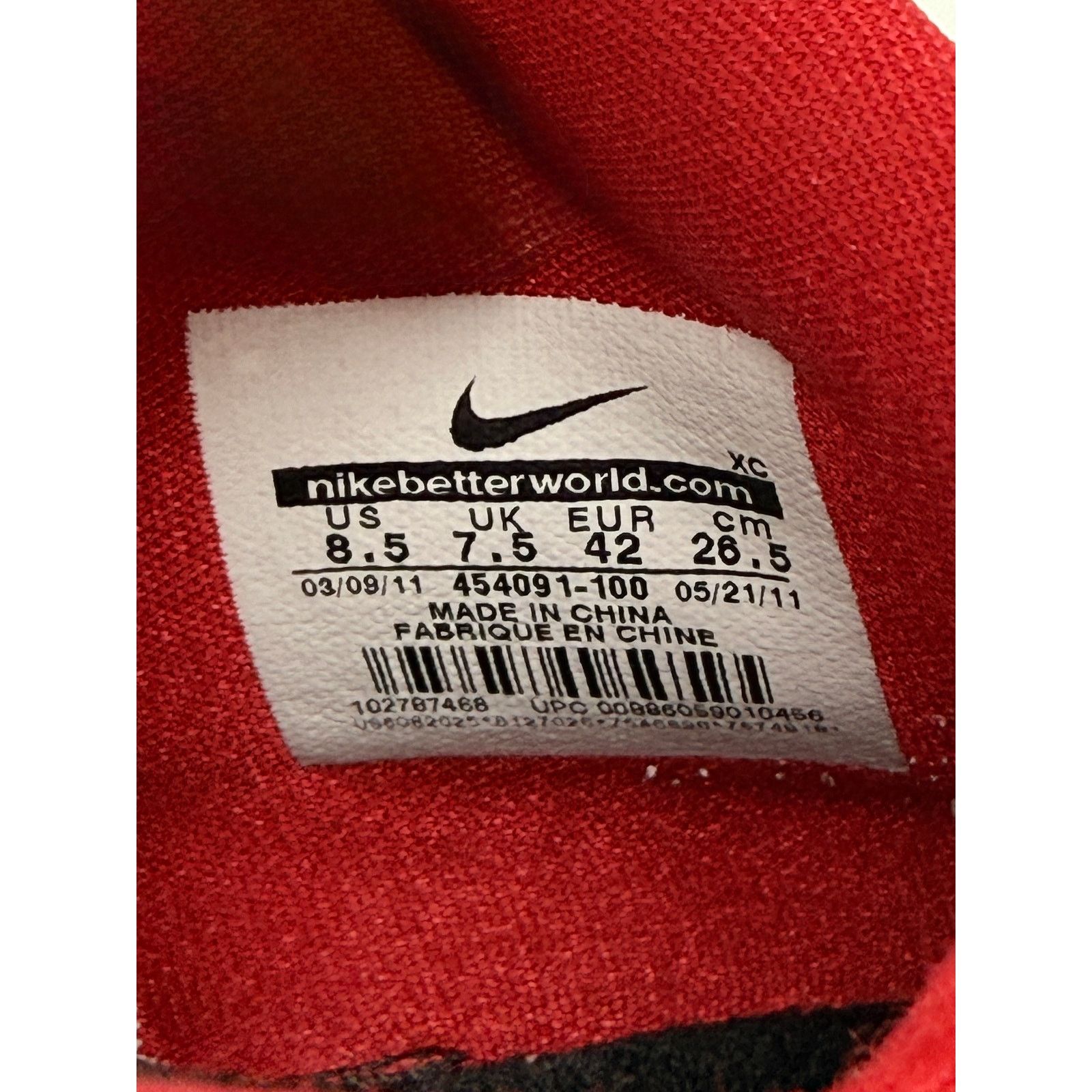 Nike Nike Air Max Run Lite 3 Basketball Shoes 454091-100 Size US 8.5 / EU 41-42 - 3 Thumbnail