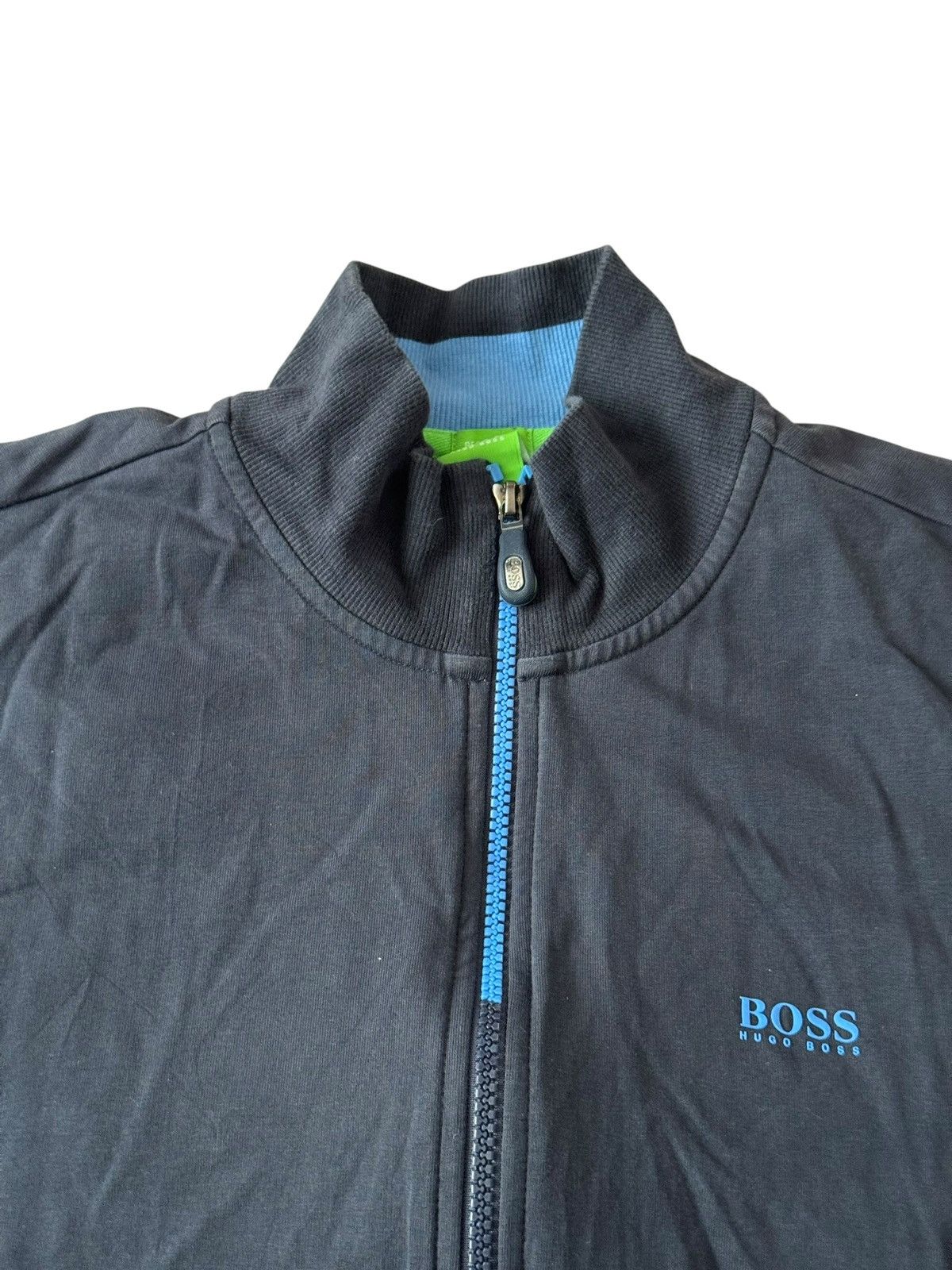 Hugo Boss Hugo Boss Regular Fit Zip Track Jumper Sweatshirt Medium Size US M / EU 48-50 / 2 - 9 Thumbnail