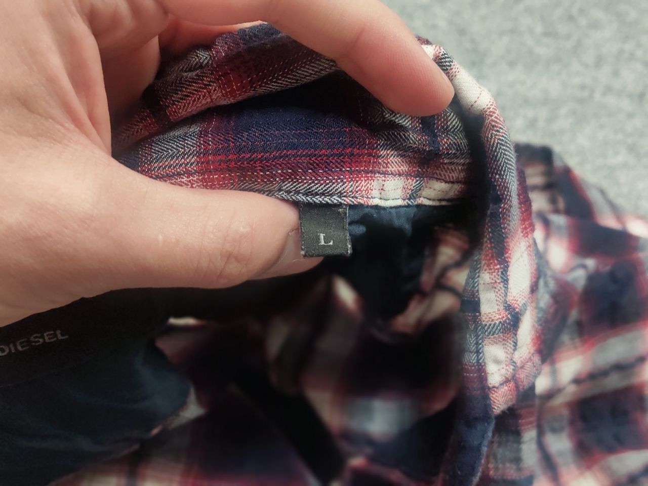 Diesel Diesel Vintage Y2K checkered flannel shirt loose long sleeve Size US L / EU 52-54 / 3 - 12 Thumbnail