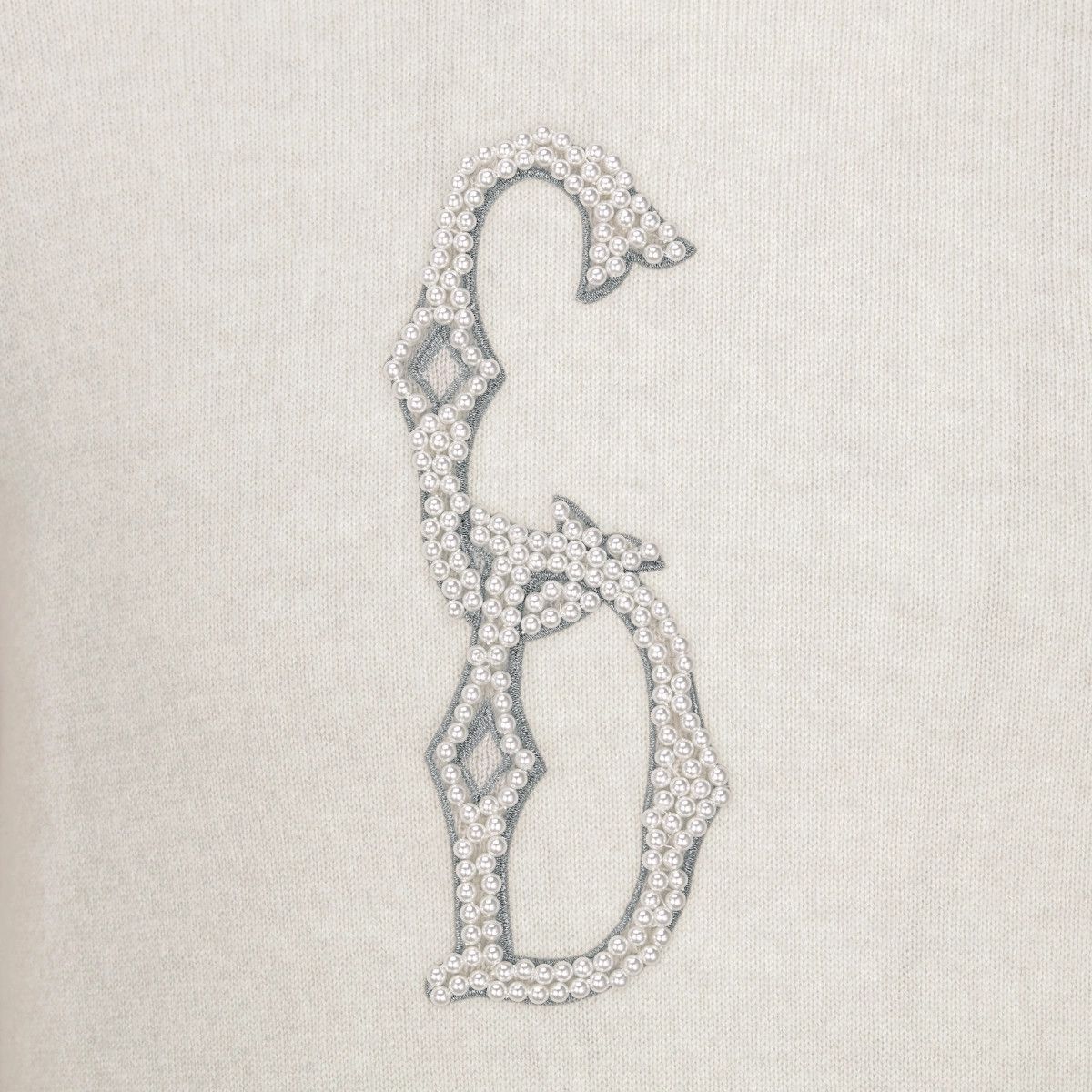 Dior o1bcso1str1124 Sweater with CD Interlaced Signature in White Size US M / EU 48-50 / 2 - 3 Thumbnail