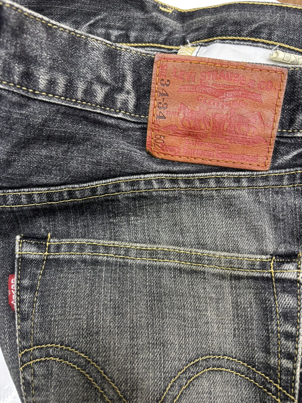 Levi's Vintage Clothing Vintage Levis 502 Rusty Black Baggy Jeans Distressed Denim Size US 34 / EU 50 - 11 Thumbnail