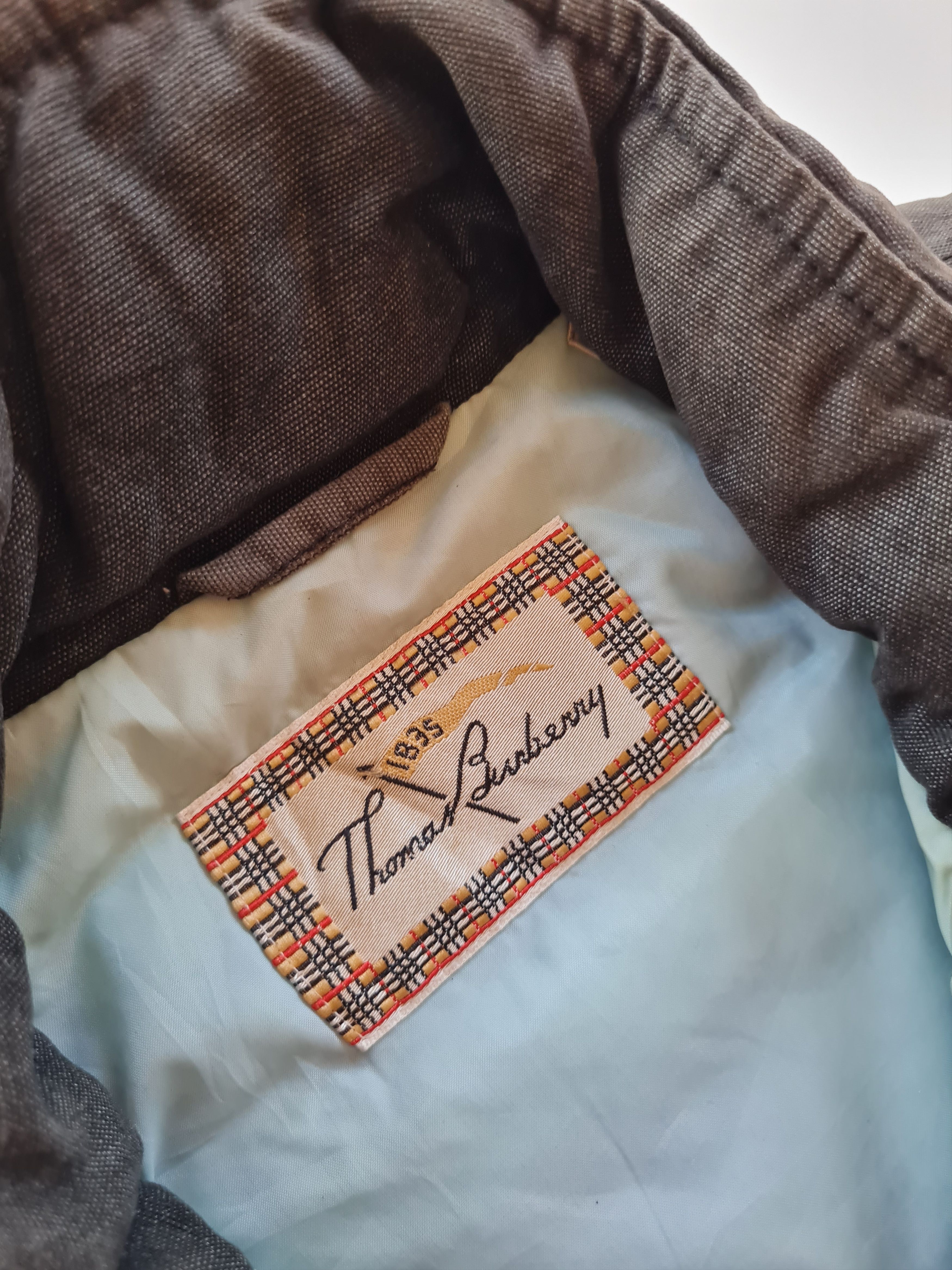 Vintage Thomas Burberry Heavy Jacket Zipper Size US L / EU 52-54 / 3 - 11 Thumbnail