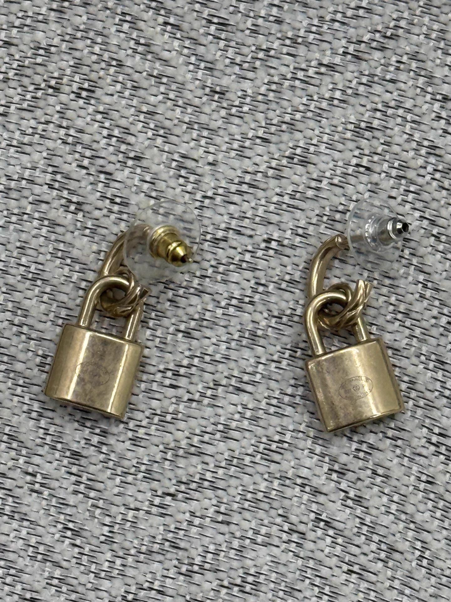 Chanel Chanel Aged Metal Key Lock Earrings Size ONE SIZE - 3 Thumbnail
