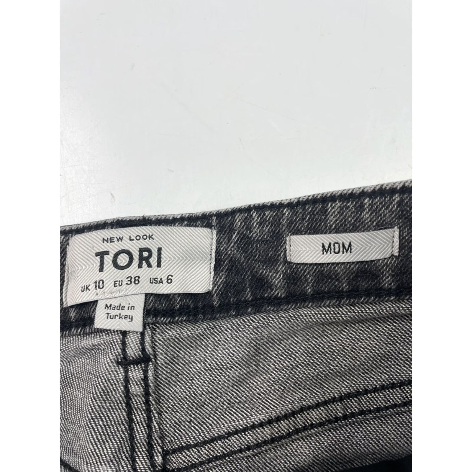 Vintage NWT New Look TORI Womens Santorini Mom Jeans Black Washed Size 6 Size 28" / US 6 / IT 42 - 4 Thumbnail