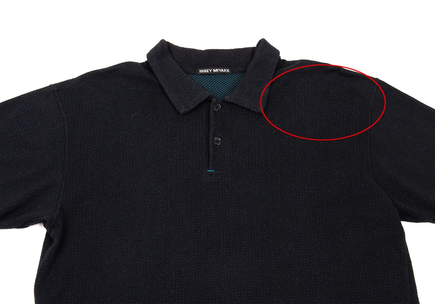 Issey Miyake Inside Stitch Design Polo Shirt in Dark Navy Size US S / EU 44-46 / 1 - 2 Thumbnail