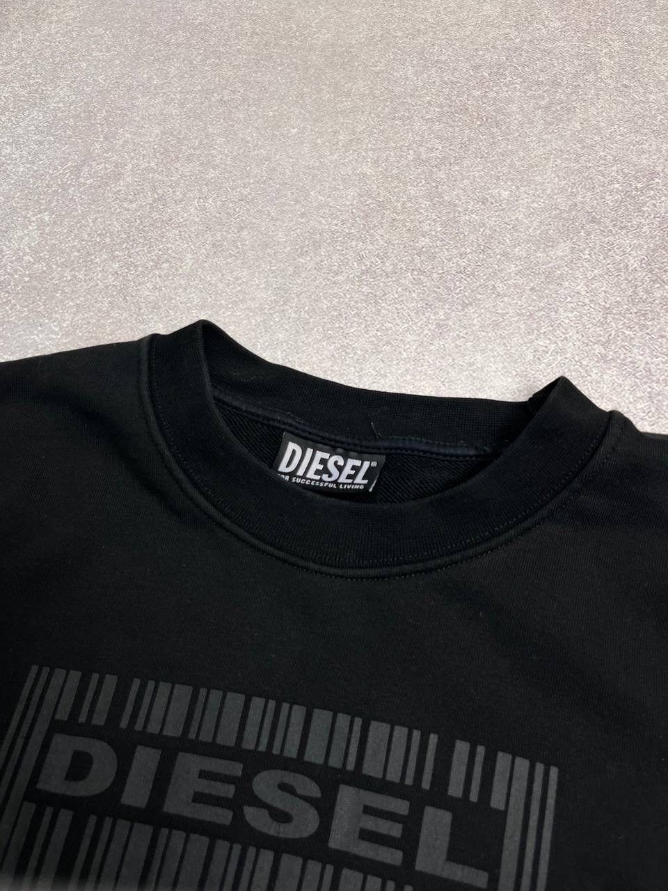 Diesel × Vintage Vintage Diesel Big Logo Boxy Sweatshirt L Size US L / EU 52-54 / 3 - 3 Thumbnail
