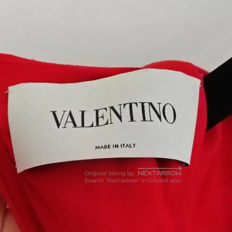 Valentino Valentino Red Long Sleeve Dress for Women . Size L / US 10 / IT 46 - 3 Thumbnail