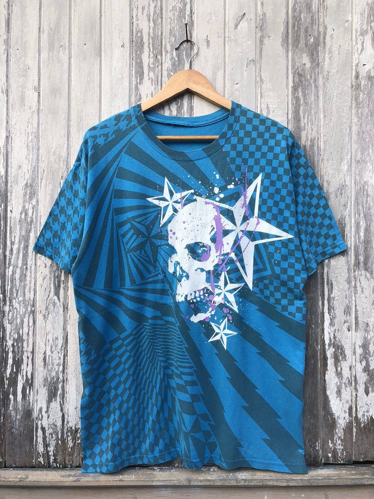 Vintage Y2K Skull Grunge Graphic Tshirt