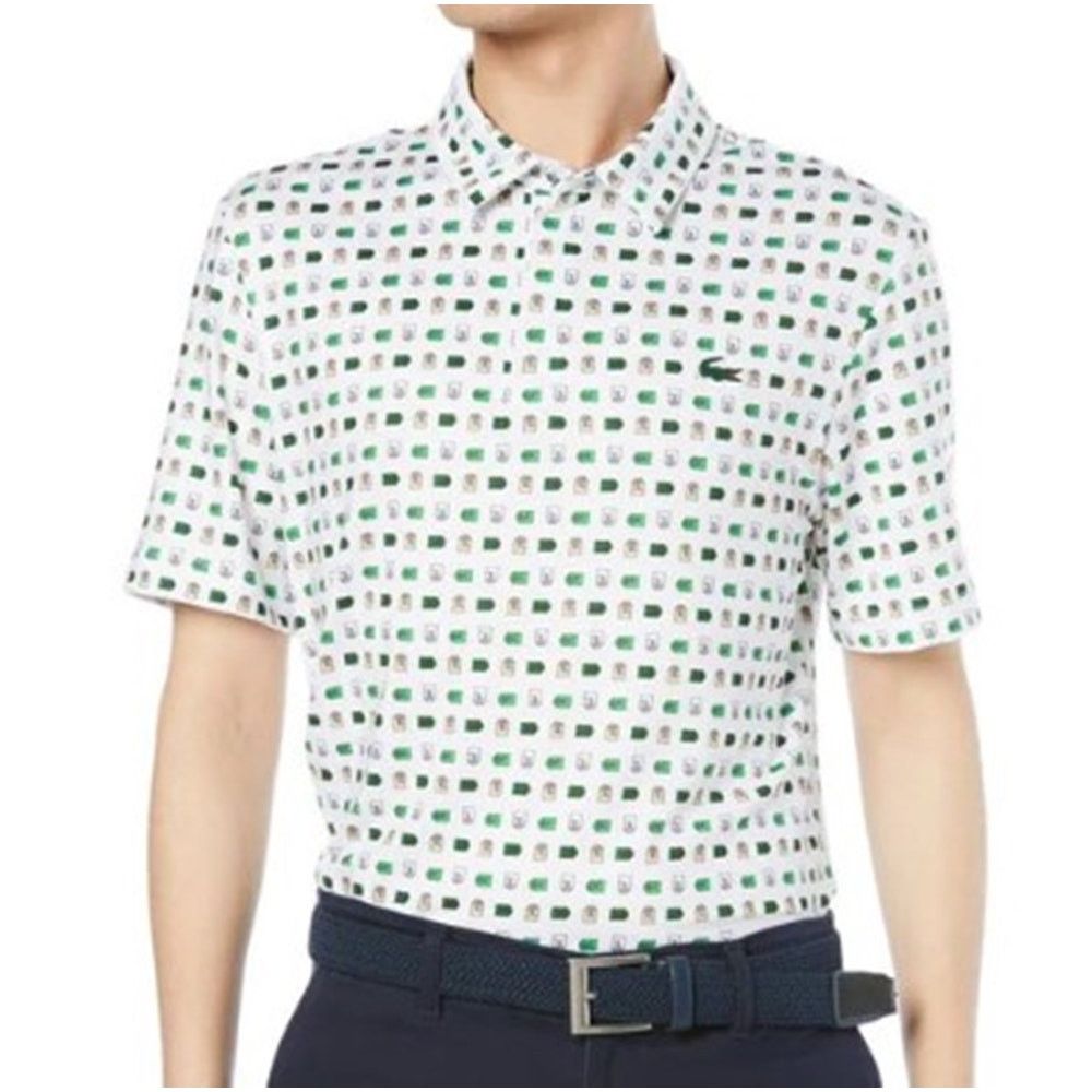 Lacoste Stretch Short Sleeve Printed Golf Polo Shirt 3XL