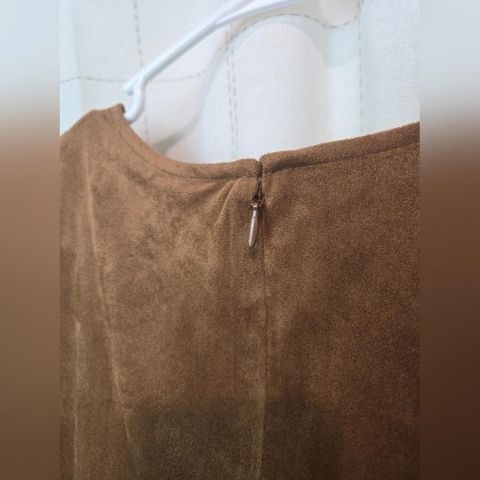 J.Crew J Crew Faux-Suede Drop-Waist Mini Dress Size M / US 6-8 / IT 42-44 - 8 Thumbnail