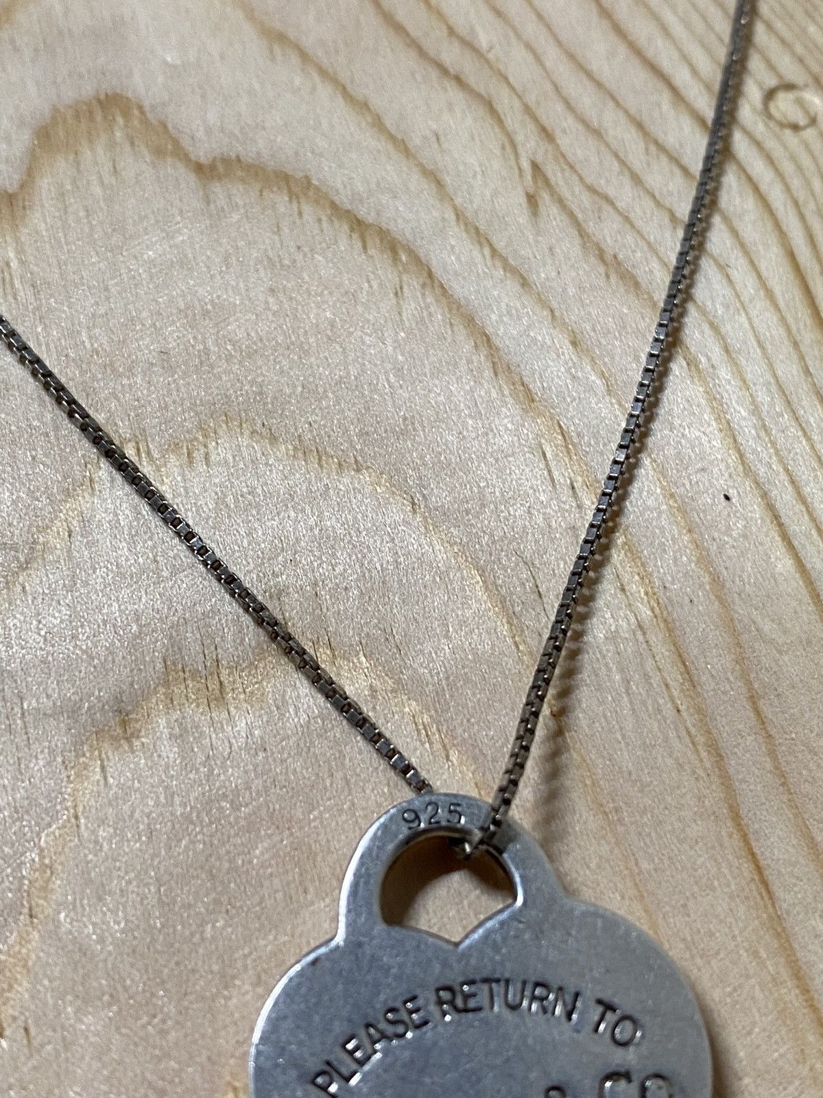 Designer Tiffany & Co Heart Necklace Chain Sterling Silver 925 Size ONE SIZE - 4 Thumbnail