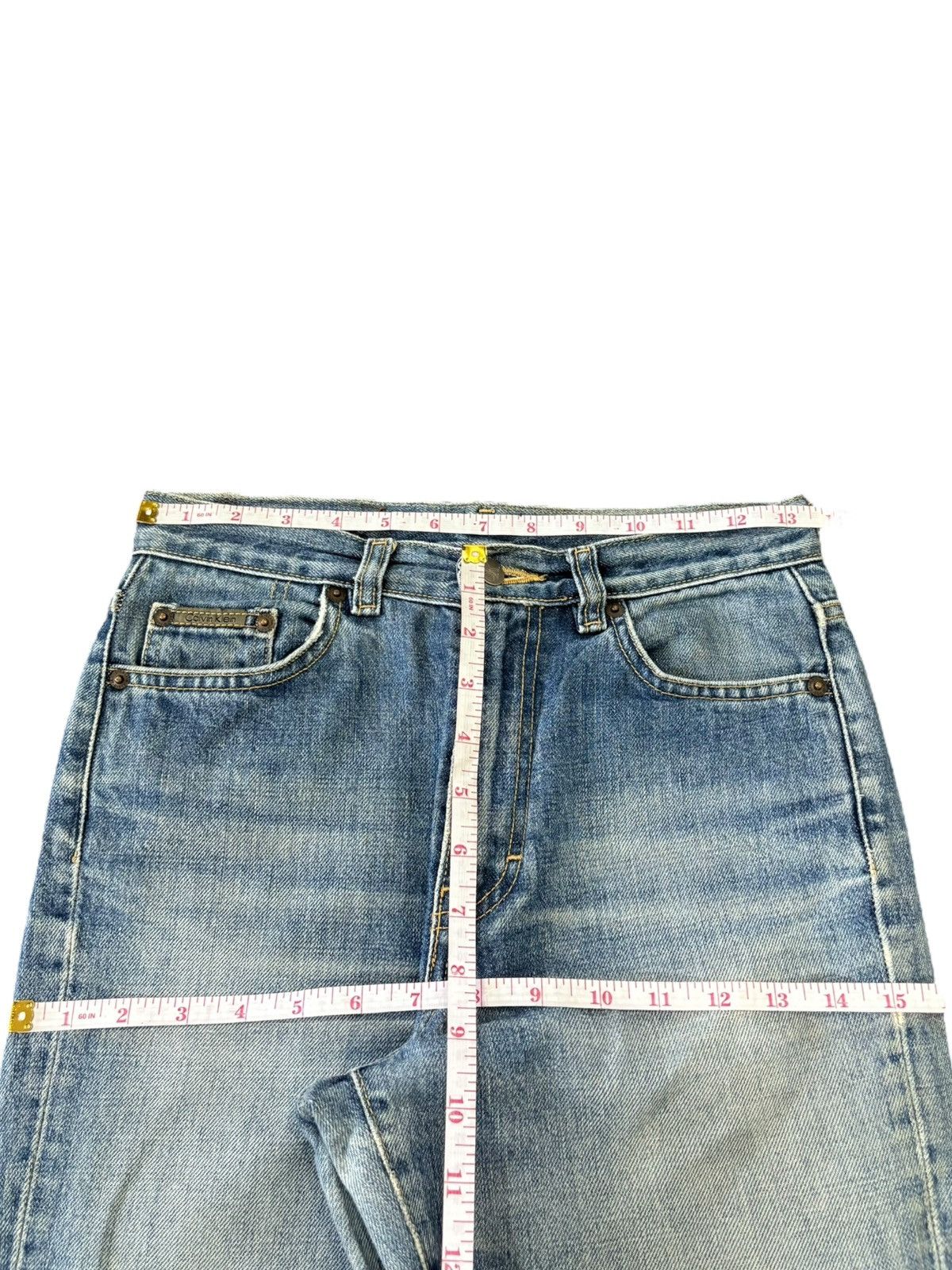 Calvin Klein Vintage Calvin Klein Distressed Flare Jeans Size 27" / US 4 / IT 40 - 10 Thumbnail