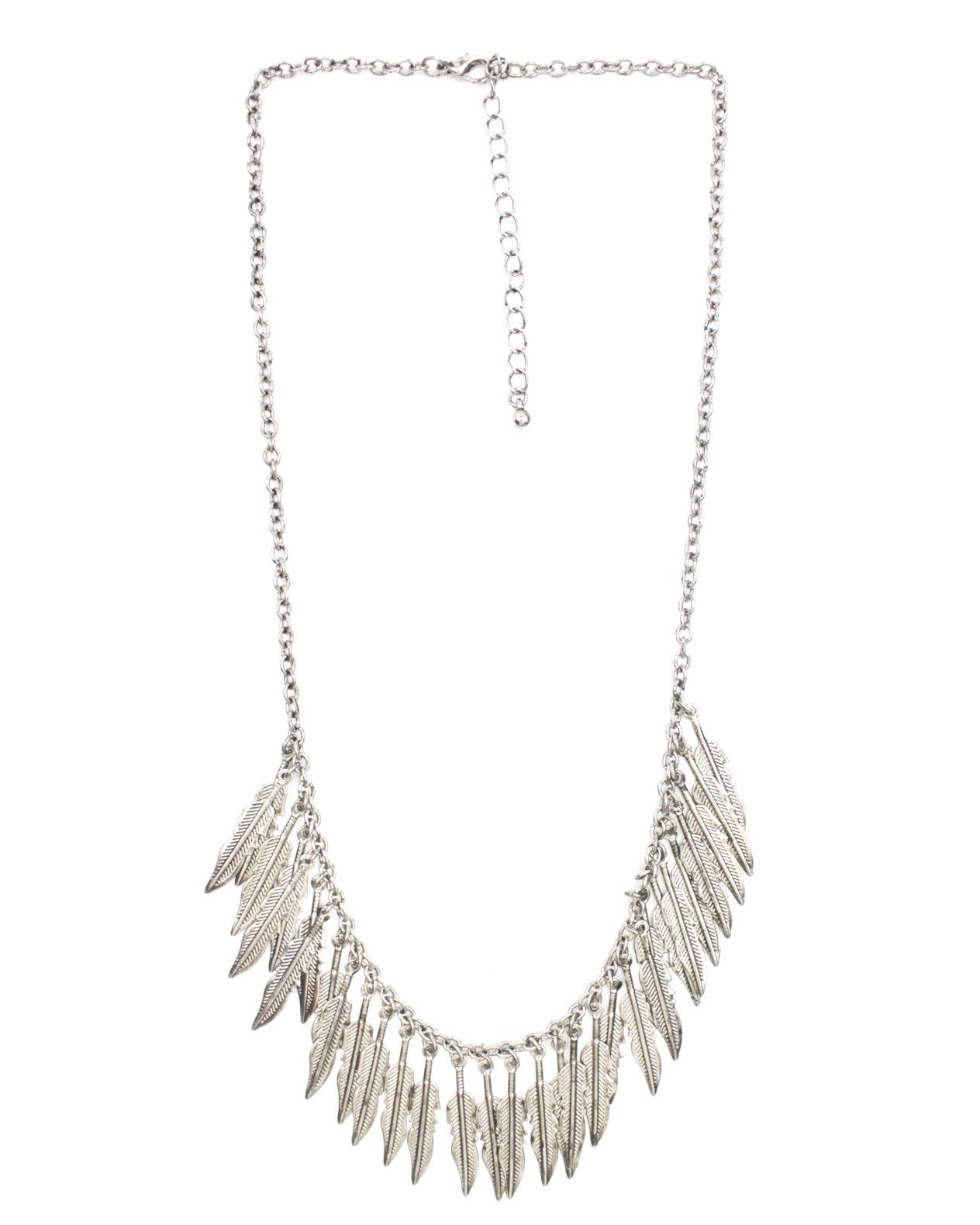 If Six Was Nine 2000S MULTI FEATHER DROP FRINGE NECKLACE Size ONE SIZE - 1 Thumbnail