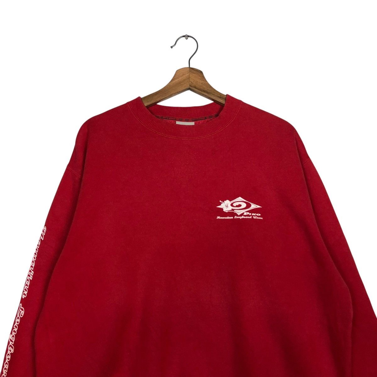Japanese Brand × Vintage 📌Vintage Sweatshirt Piko Hawaiian Longboard Wear Big Logo Size US L / EU 52-54 / 3 - 4 Thumbnail