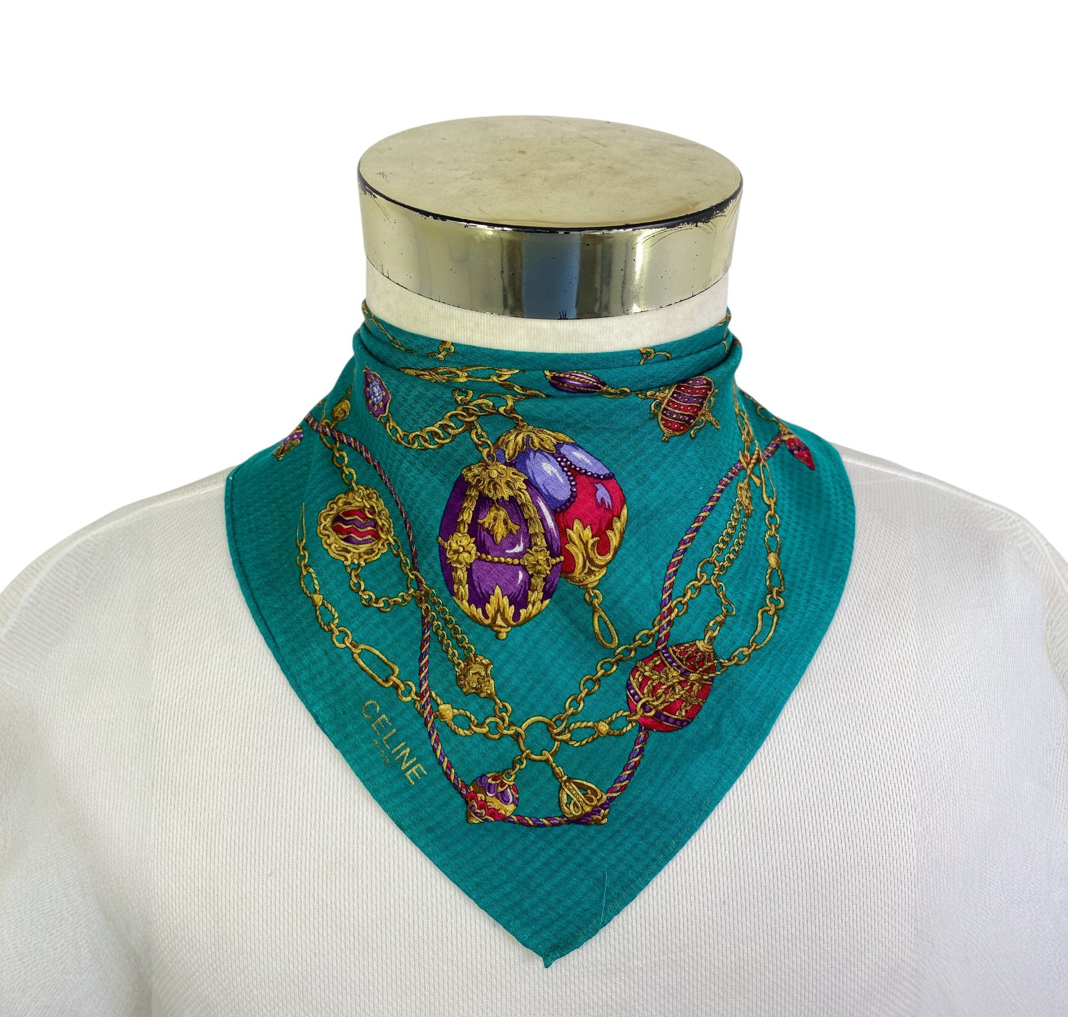 Celine Vintage Celine Handkerchief / Neckerchief HKC0981 Size ONE SIZE - 1 Thumbnail