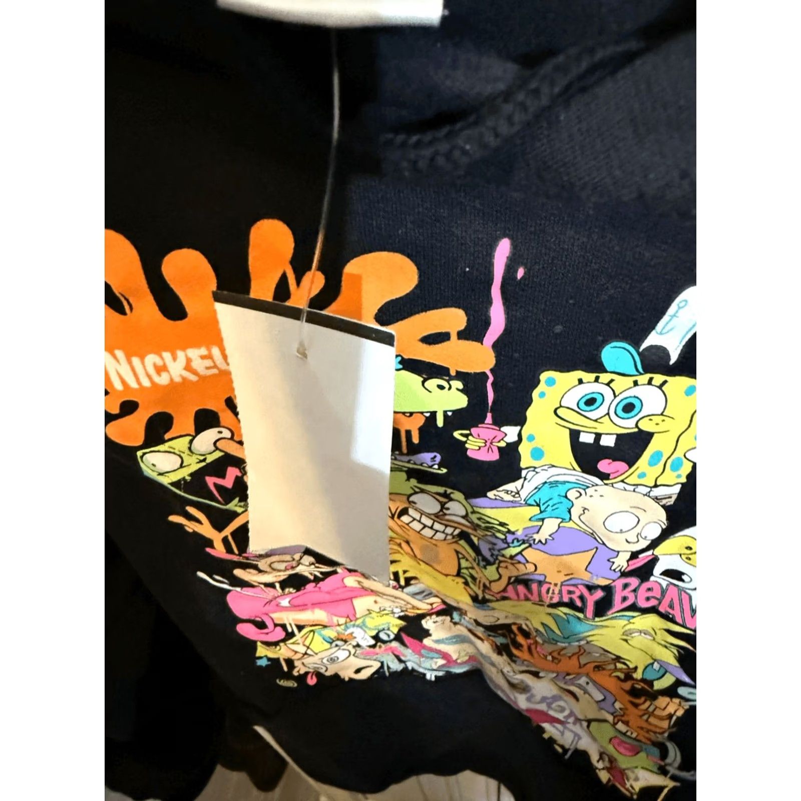 Nickelodeon Nickelodeon Men's Mash-up Graphic Pullover Hoodie Sweatshirt Black Small NWT Size US S / EU 44-46 / 1 - 5 Thumbnail