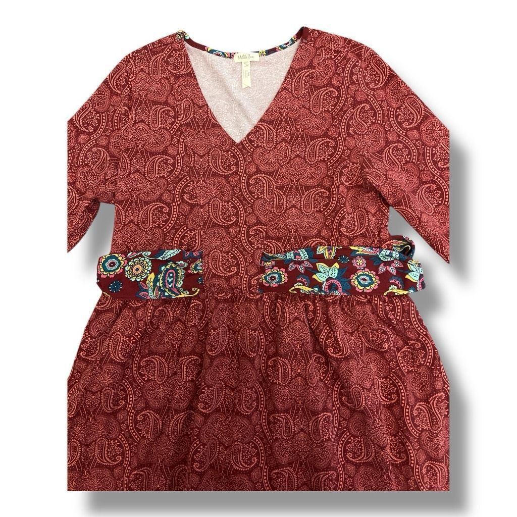 Other Matilda Jane Arianna Paisley Tie Waist Midi Dress Size Large Size US L / EU 52-54 / 3 - 5 Thumbnail