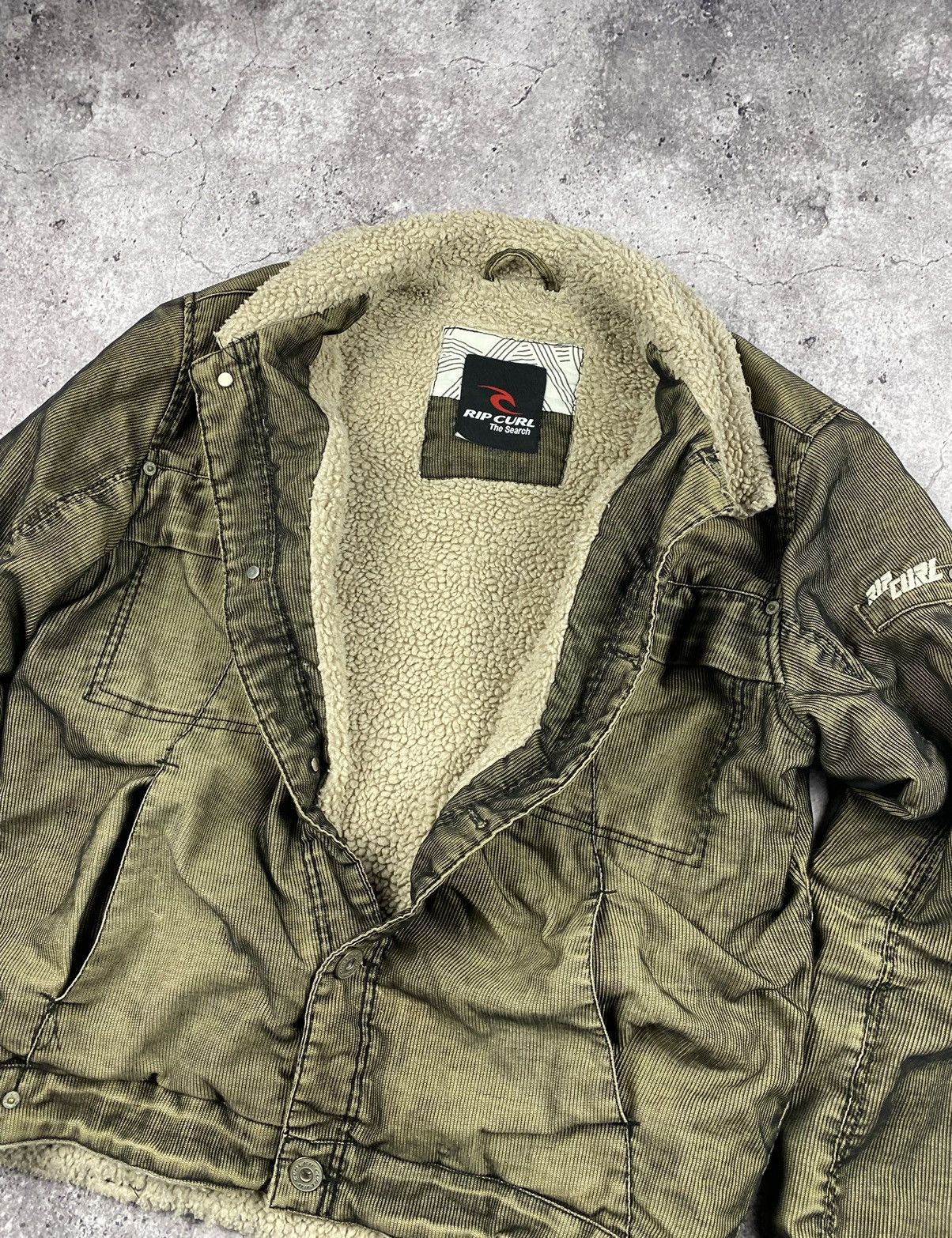 Billabong × Vintage Very Rare❗️Rip curl 90s Vintage Corduroy Sherpa Jacket Size US M / EU 48-50 / 2 - 5 Thumbnail