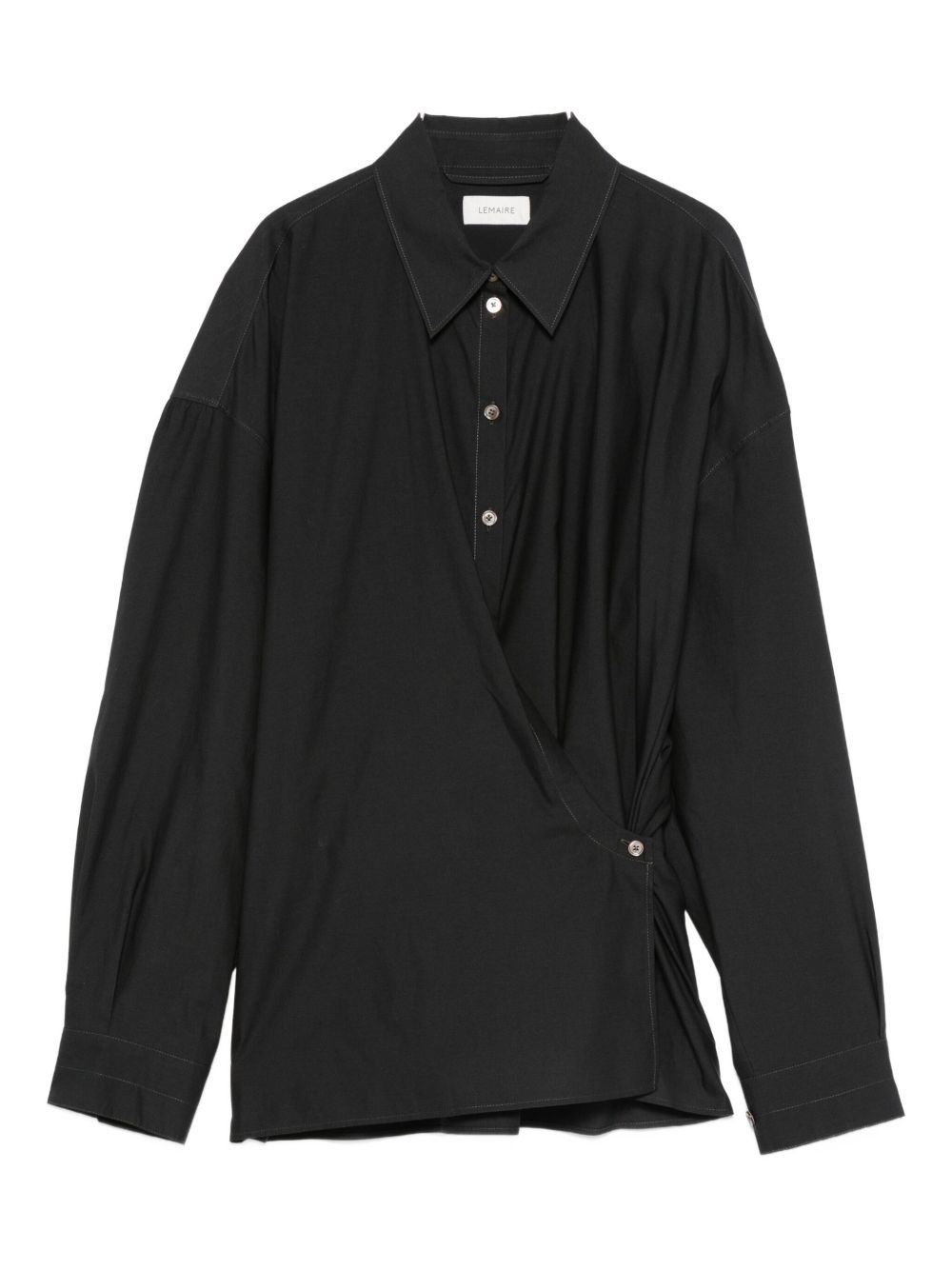 Lemaire COTTON AND SILK BLEND SHIRT Size S / US 4 / IT 40 - 1 Thumbnail