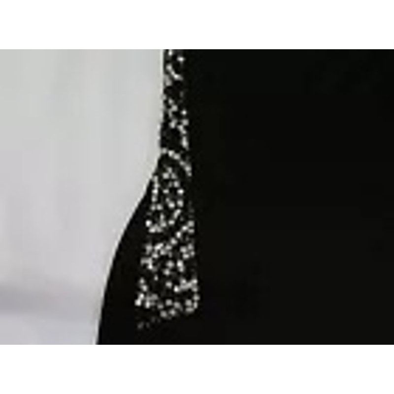 Other Sabora One Shoulder Stoned & Beaded Women’s Black Dress Med Size M / US 6-8 / IT 42-44 - 2 Thumbnail