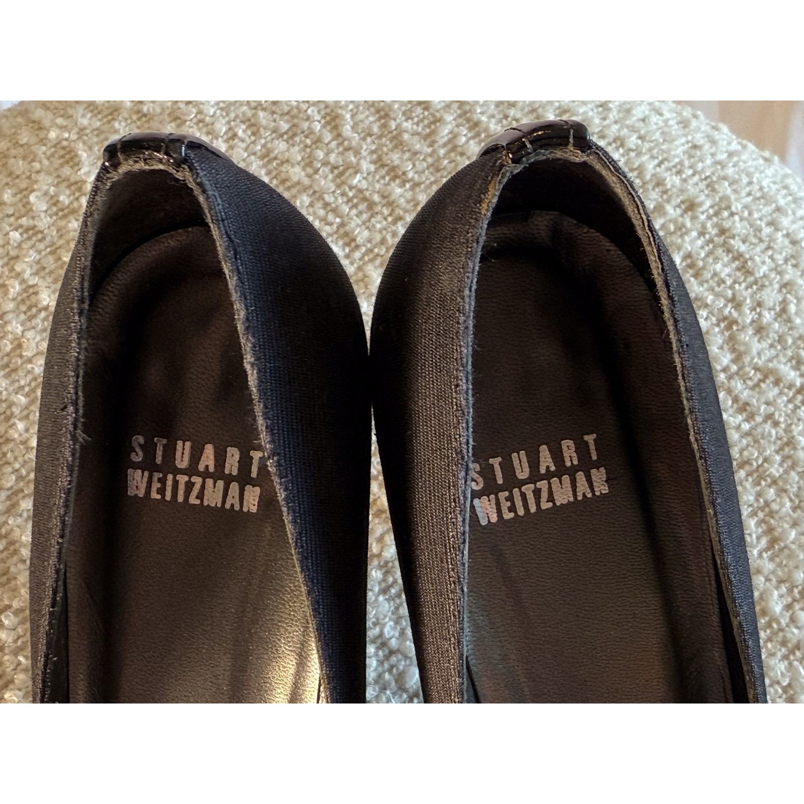 Stuart Weitzman Stuart Weitzman Black Peep Toe Heels Size 8M – Made in Spain Size US 8 / IT 38 - 3 Thumbnail