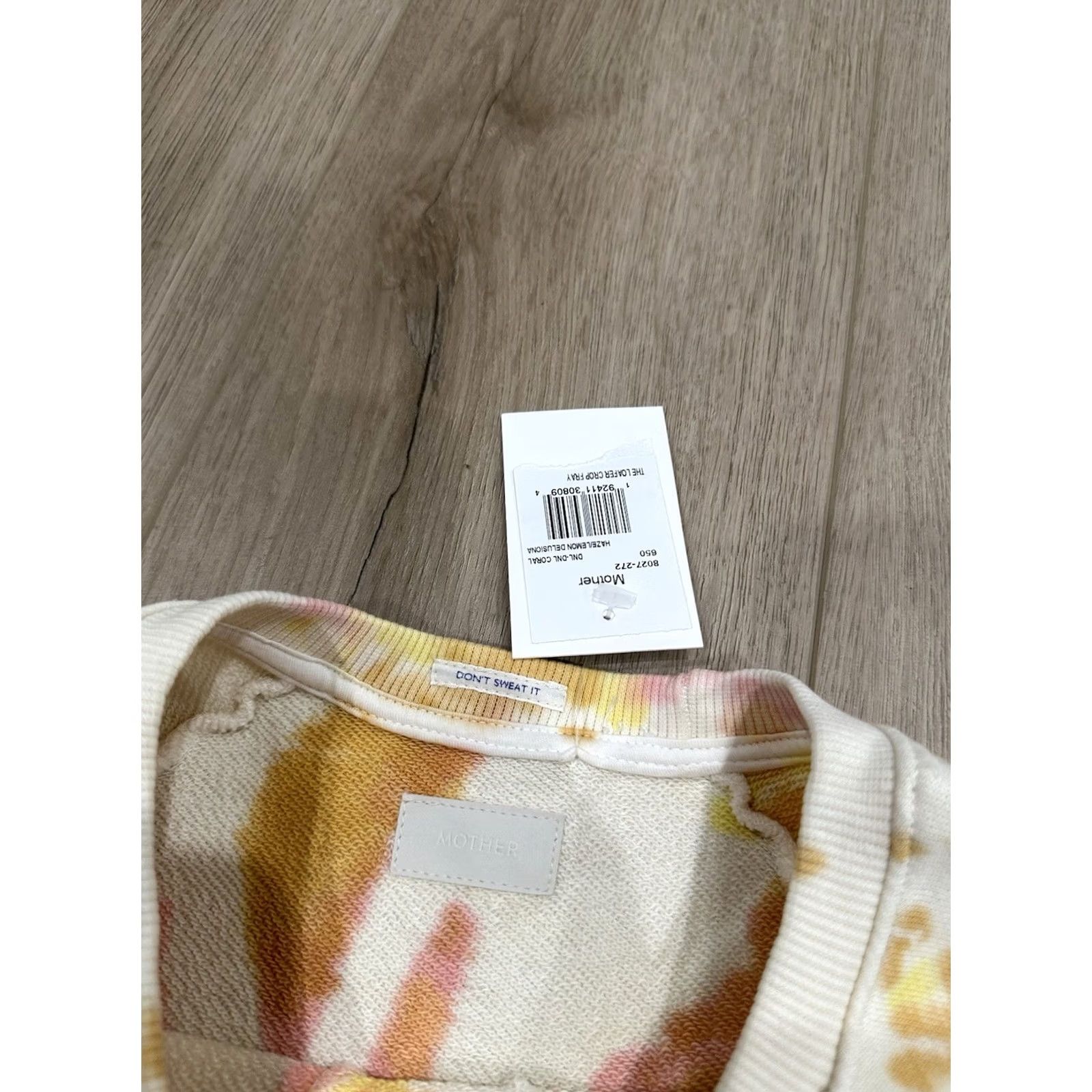 MOTHER Mother The Loafer Crop Fray Delusional Shirt Pink Size S NWT Size S / US 4 / IT 40 - 5 Thumbnail
