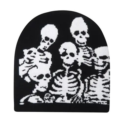 Other Black Beanies Print Skull Hat 2024 Size ONE SIZE - 3 Thumbnail