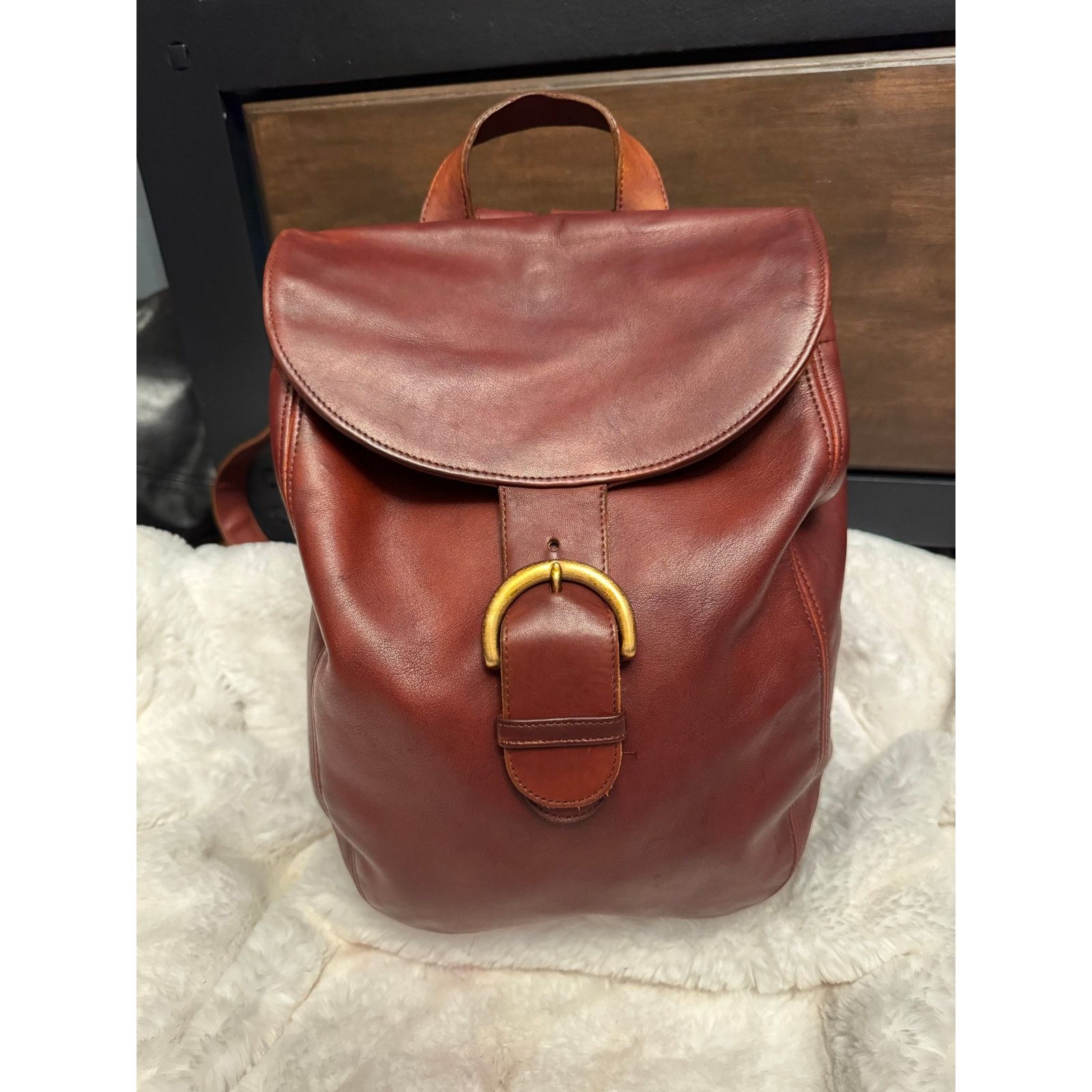 Coach Coach Brooke Backpack Brown Mahogany Leather Vintage Size ONE SIZE - 9 Thumbnail