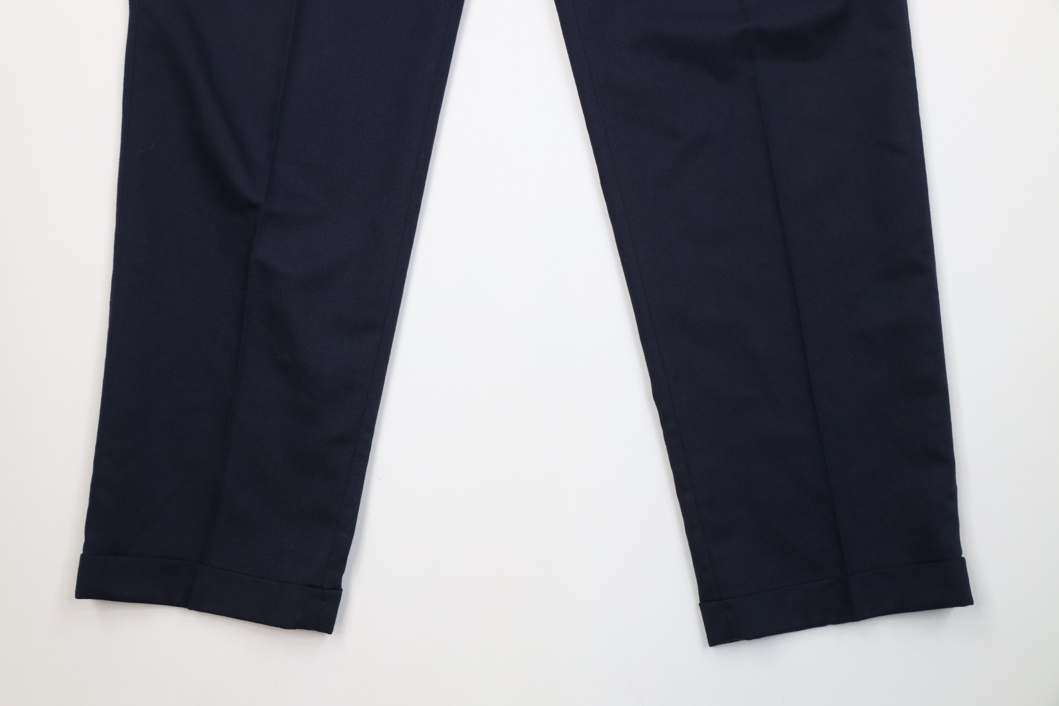 Vintage Vintage 90s Streetwear Knit Pleated Chino Pants Blue USA Size US 36 / EU 52 - 4 Thumbnail