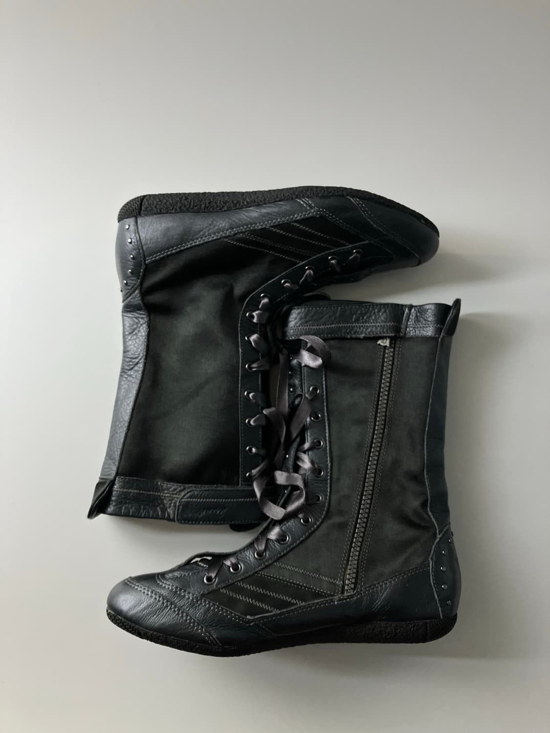Diesel Leather biker Moto boots Diesel Archive Futuristic shoes 36 Size US 6 / IT 36 - 5 Thumbnail