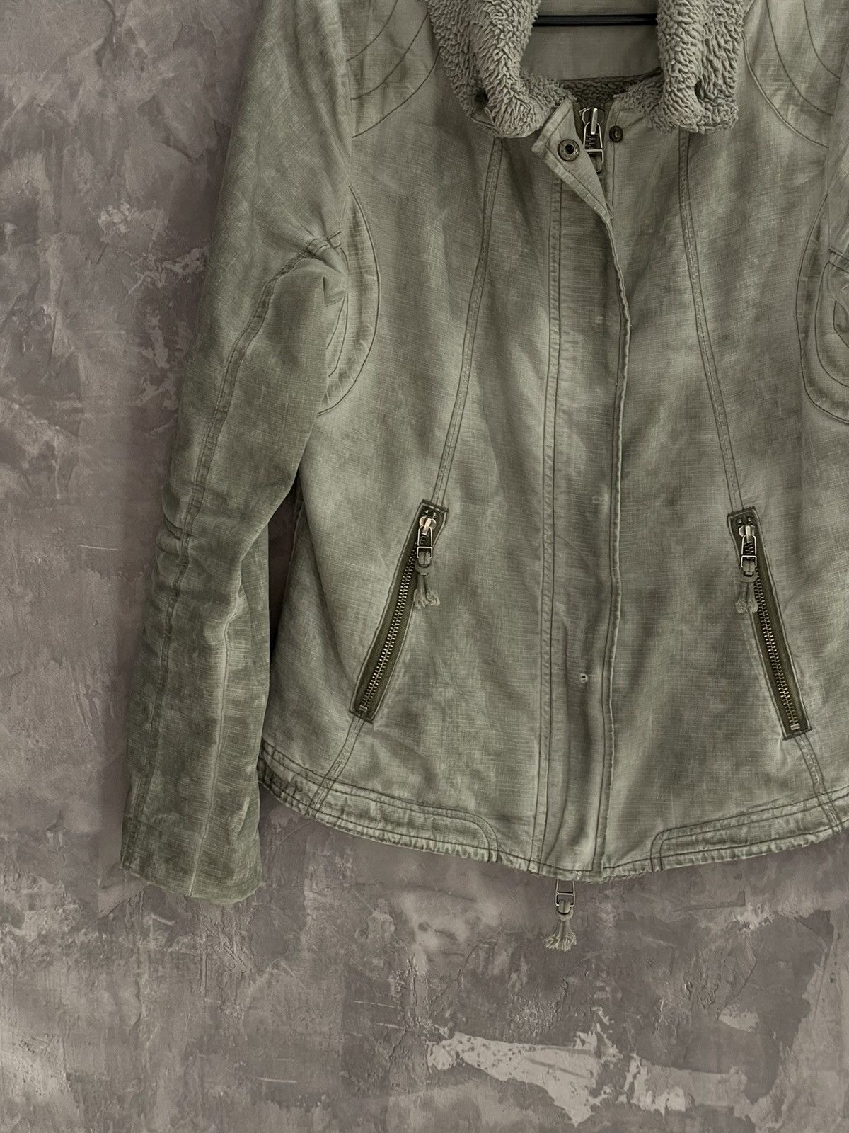 If Six Was Nine × Japanese Brand × Le Grande Bleu (L.G.B.) Vintage Diesel Style Y2K Factory Faded Grunge Jacket Size M / US 6-8 / IT 42-44 - 5 Thumbnail