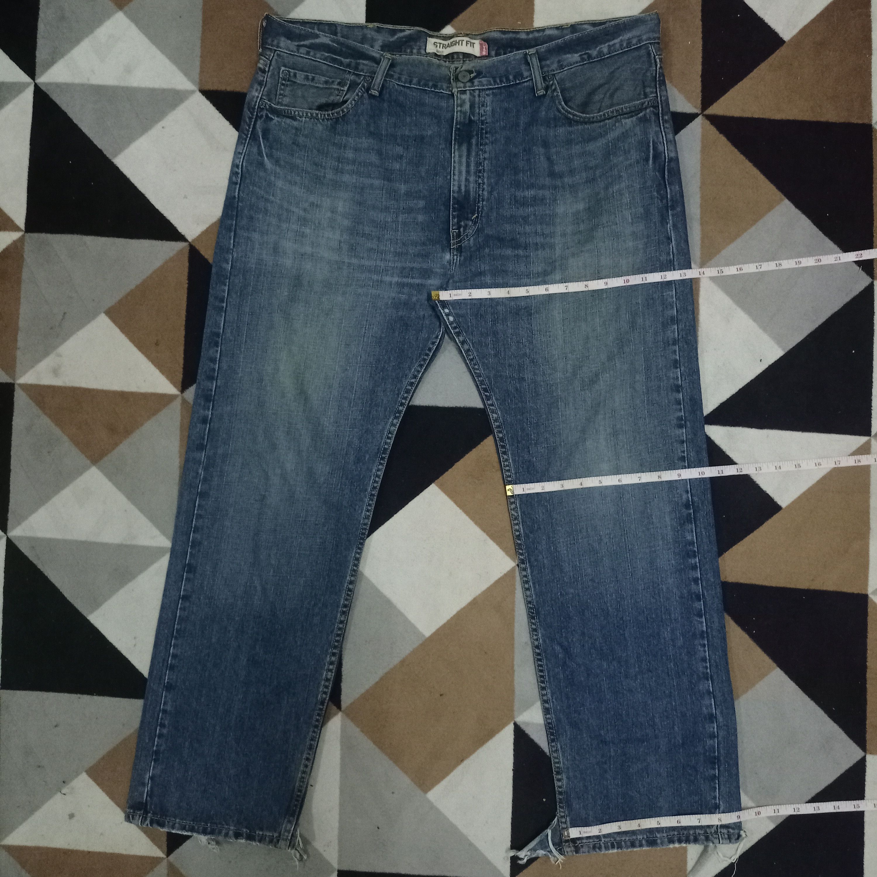 Levi's × Levi's Vintage Clothing Vintage 90s Levis 505 Baggy Blue Wash Wide Jeans Size US 41 - 13 Thumbnail