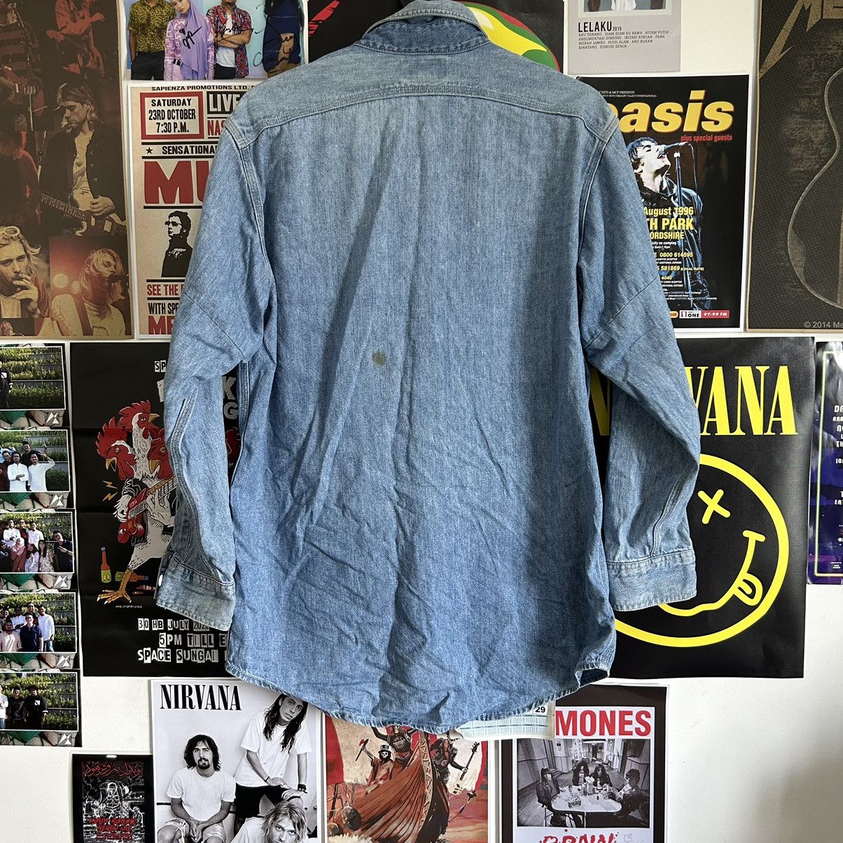 Edwin Vintage Edwin 90s Blue wash Denim Shirt Size US L / EU 52-54 / 3 - 7 Thumbnail
