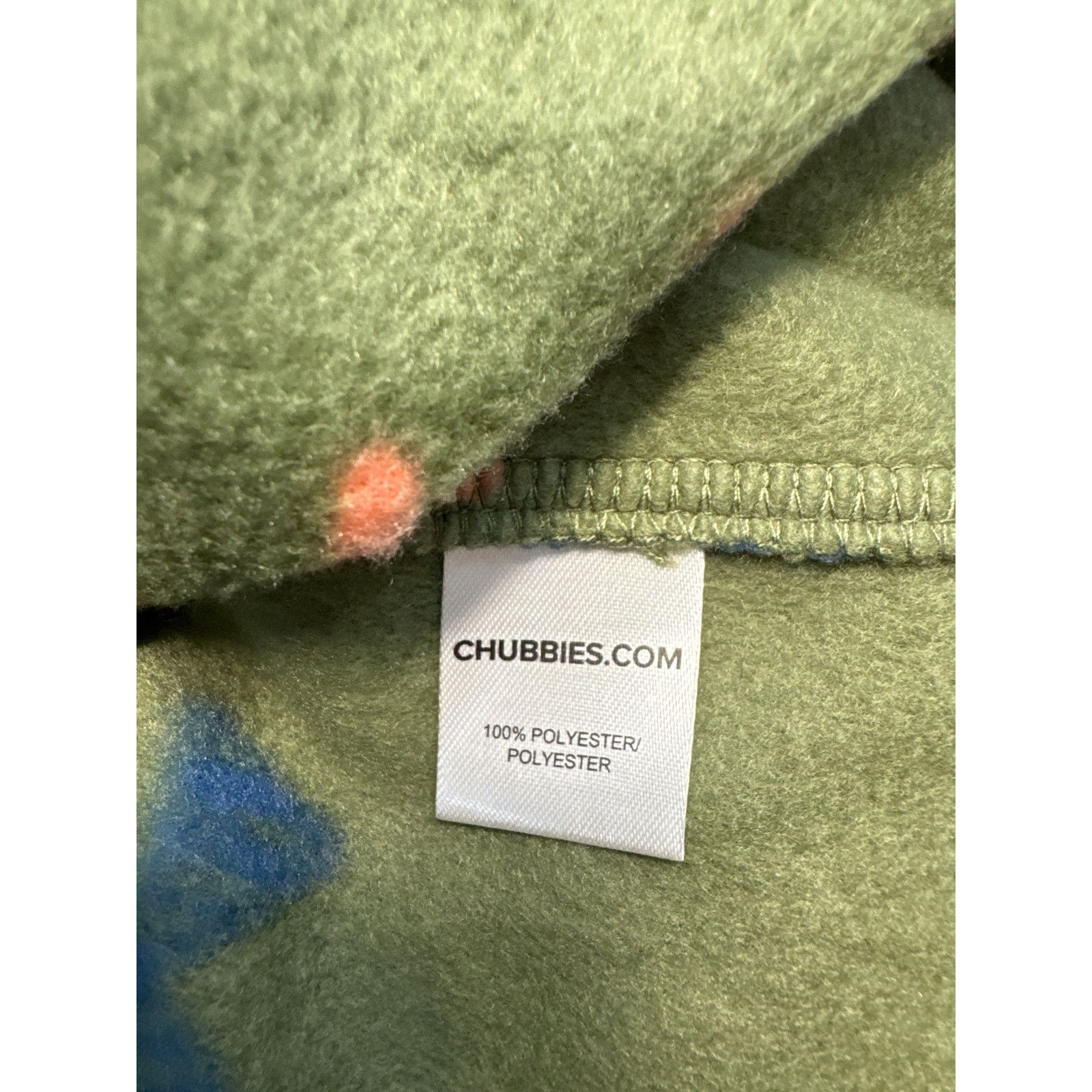 Chubbies Chubbies “Naturalist” 1/4 zip Green Fleece Pullover men sz M Size US M / EU 48-50 / 2 - 8 Thumbnail