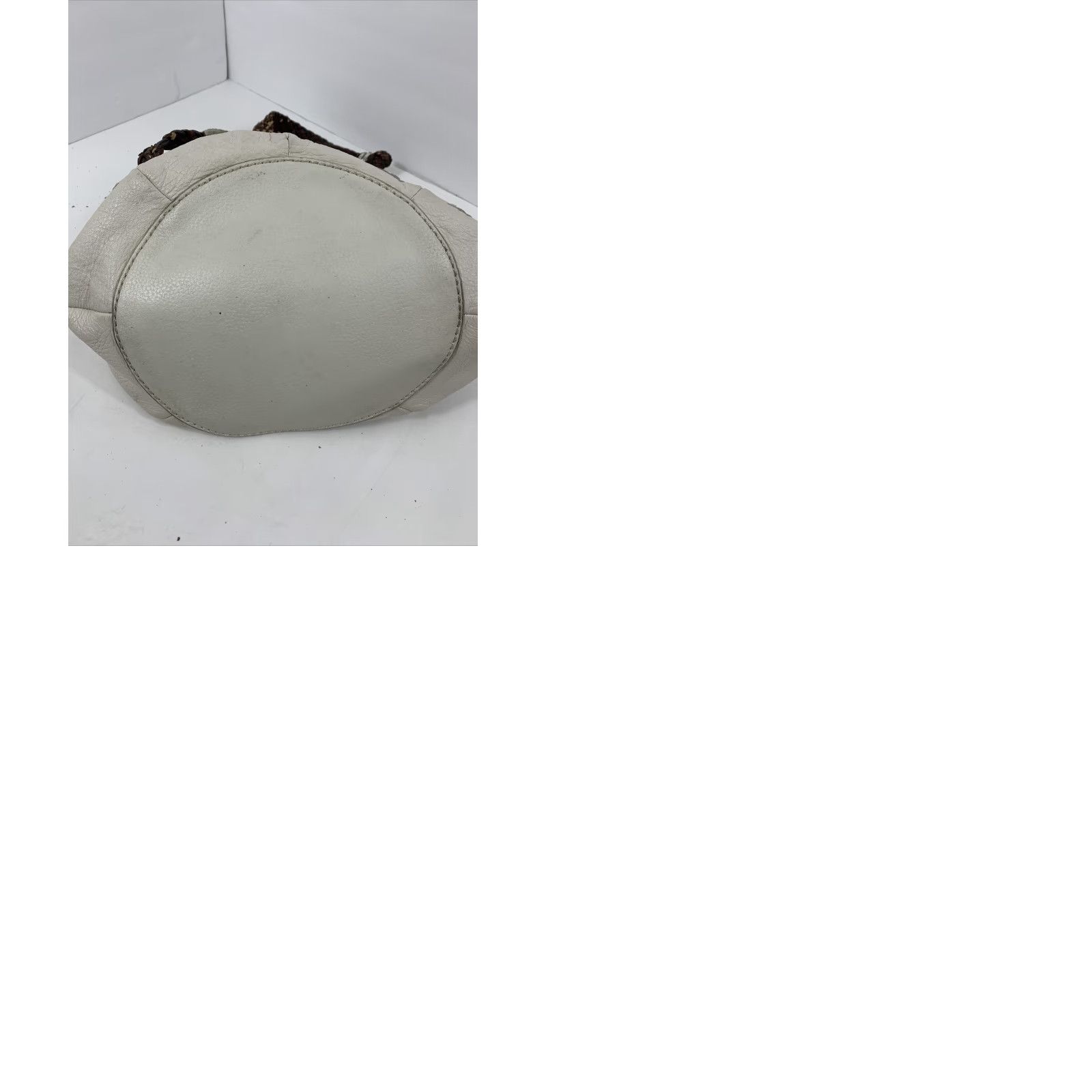 The Sak VINTAGE THE SAK White pebbled leather hobo shoulder bag - braided strap boho tote Size ONE SIZE - 9 Thumbnail