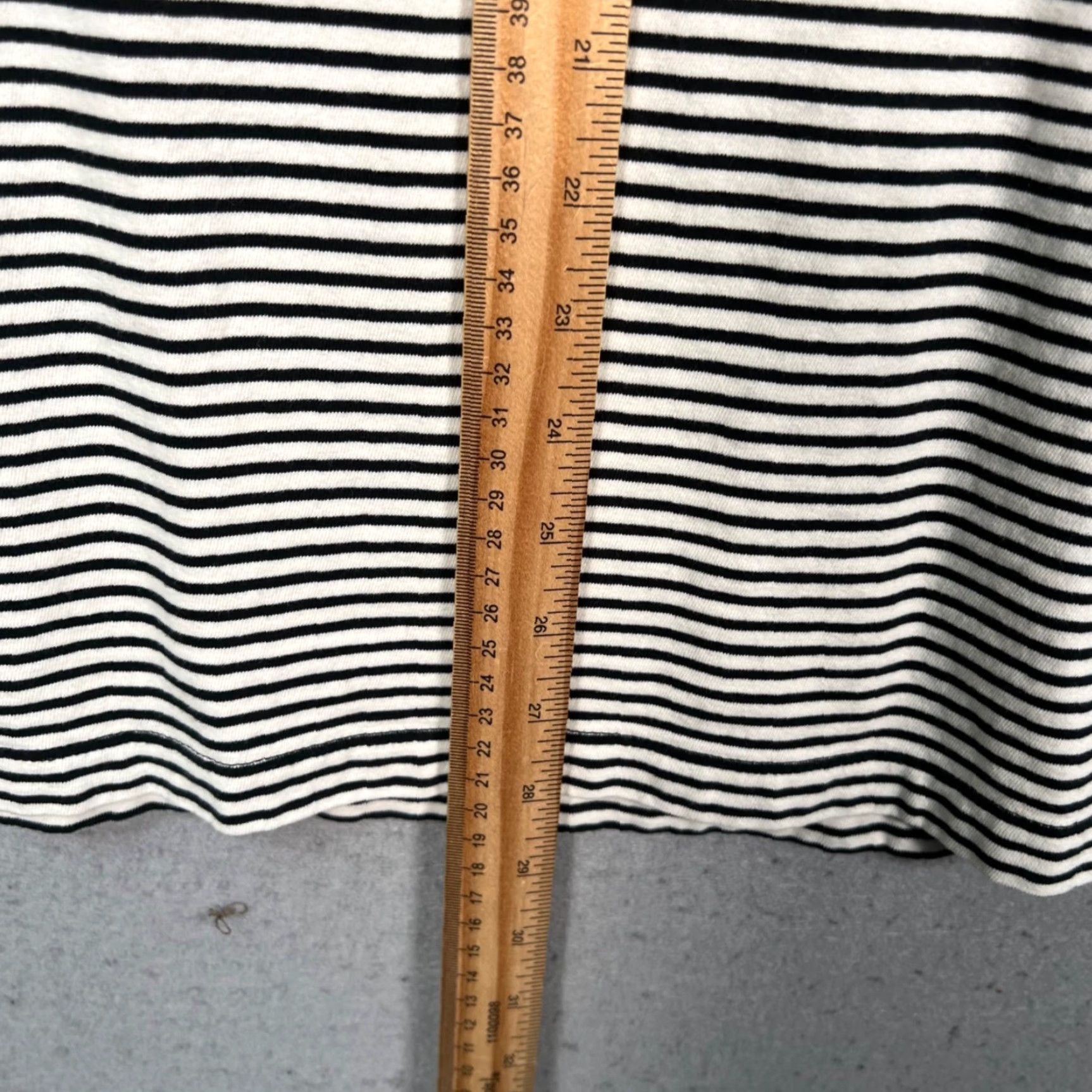J.Crew J. Crew Mens XL Sueded Jersey Striped T-Shirt Black & White 100% Cotton Size US XL / EU 56 / 4 - 6 Thumbnail