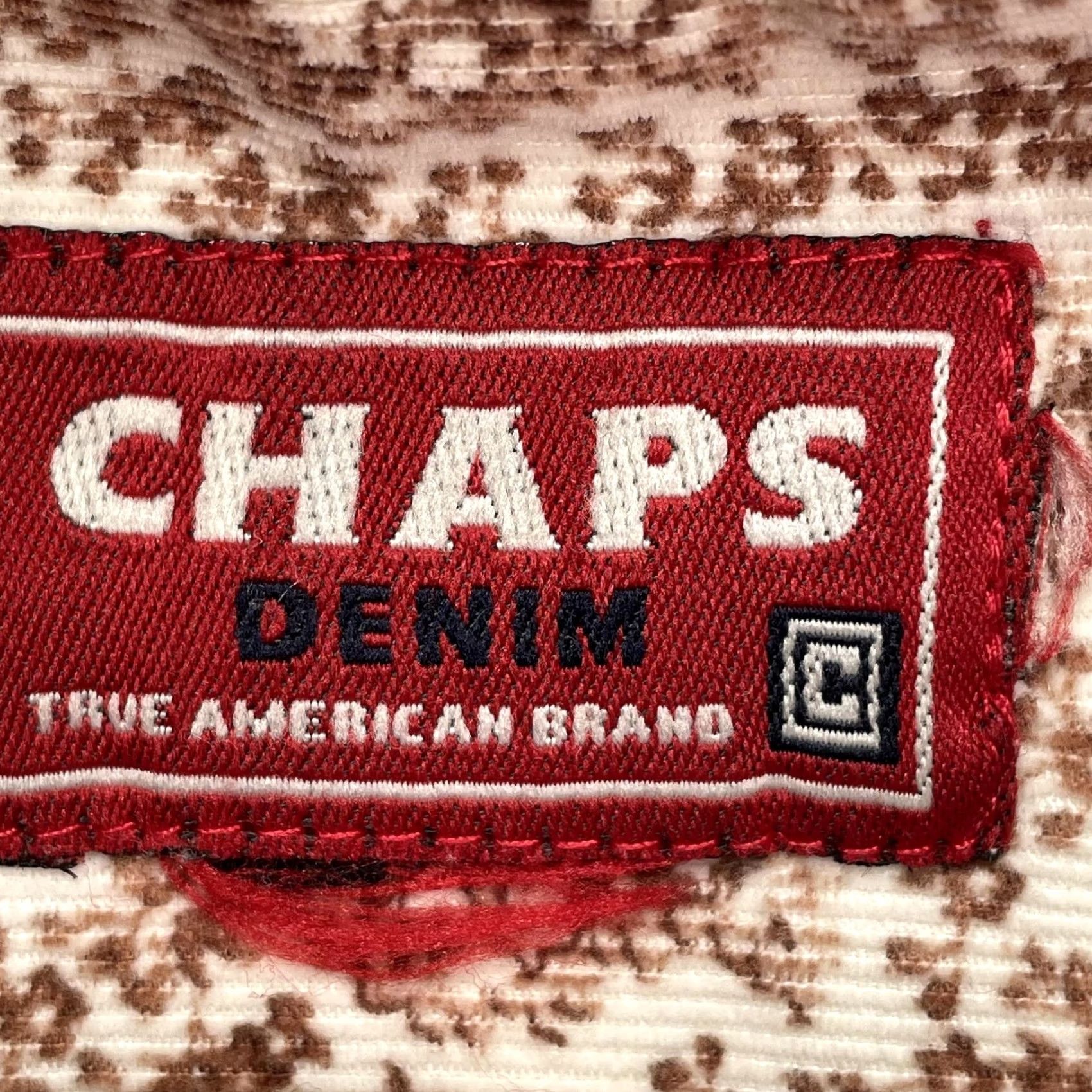 Chaps Chaps Shirt Mens XL Brown Paisley Long Sleeve Button Up Casual Pocket Print Size US XL / EU 56 / 4 - 2 Thumbnail