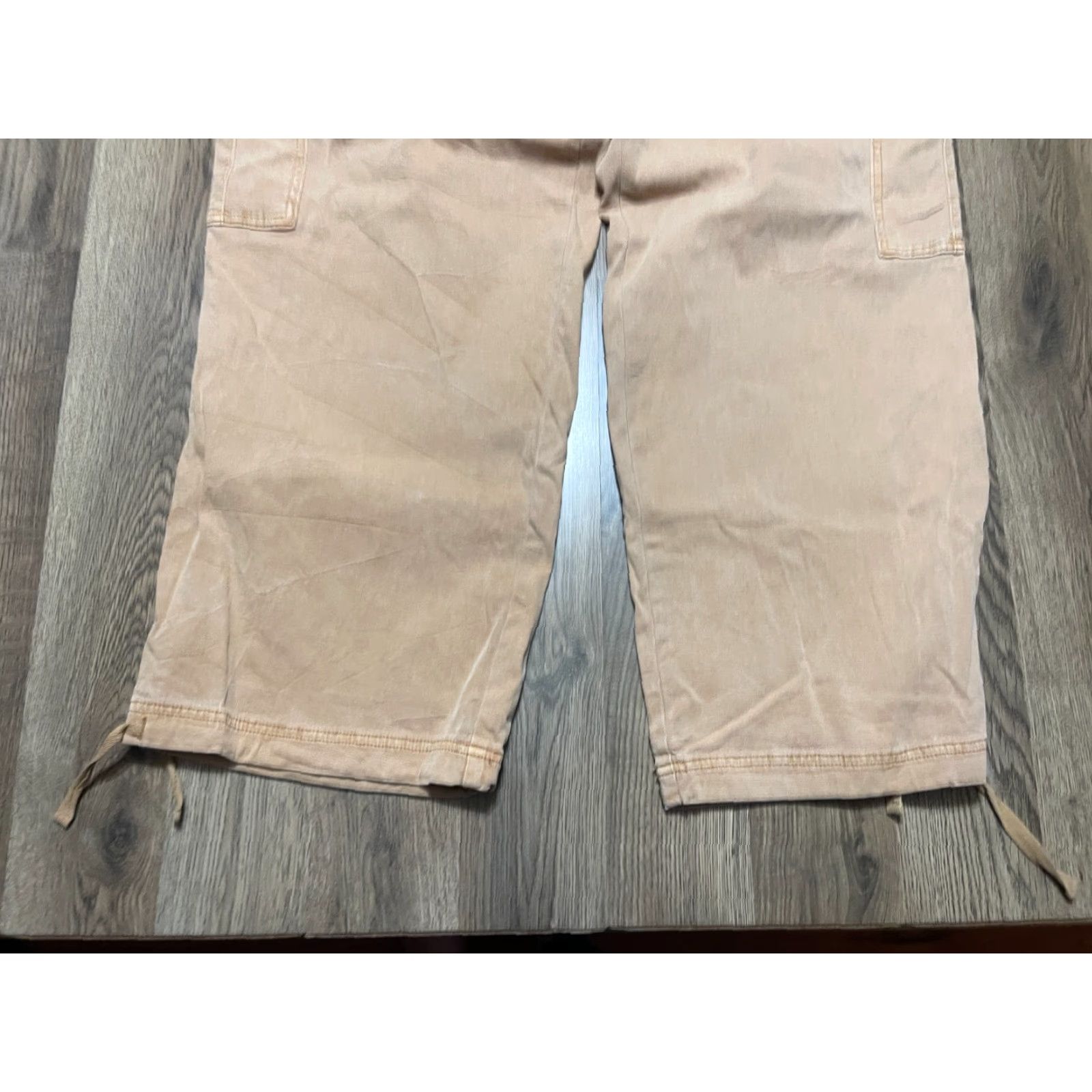 Vintage Maurices Pants, Women's XL, Brown, Straight Leg, Side Pockets, 40" Length, Regular, Cargo, 30" Inseam, Machine Washable, Pants, Women, Maurices Size 40" / US 18 - 3 Thumbnail