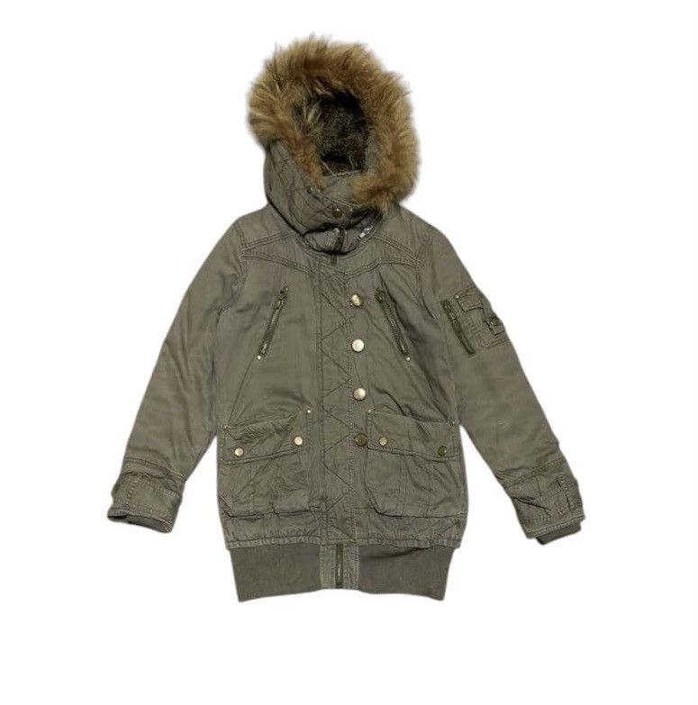 Vintage Japanese Brand Fur Hoodie Jacket Nice Design By CE2