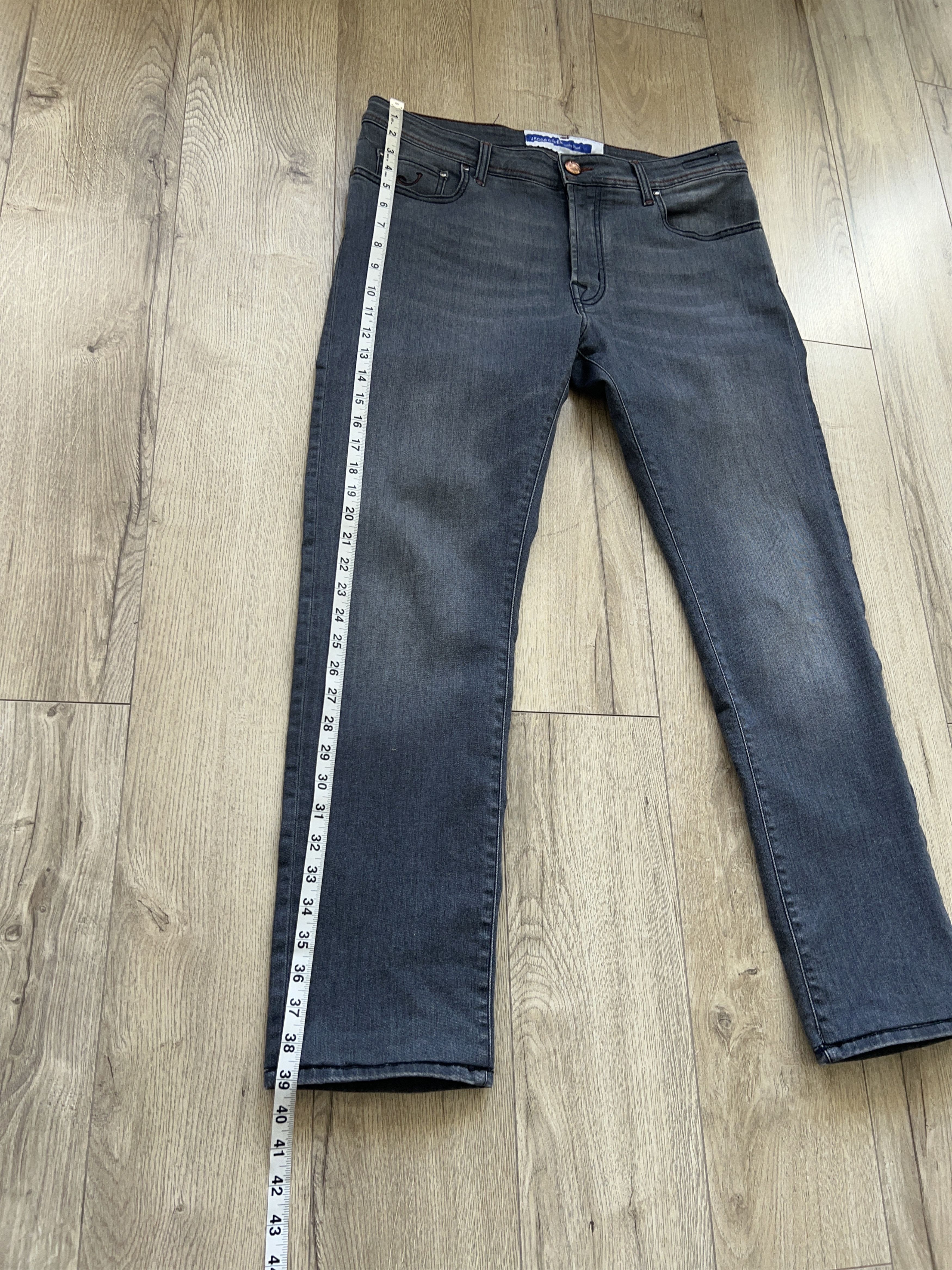 Designer × Jacob Cohen JACOB COHEN Bard Grey Cotton Elastane Jeans Pants Trousers Size US 36 / EU 52 - 12 Thumbnail