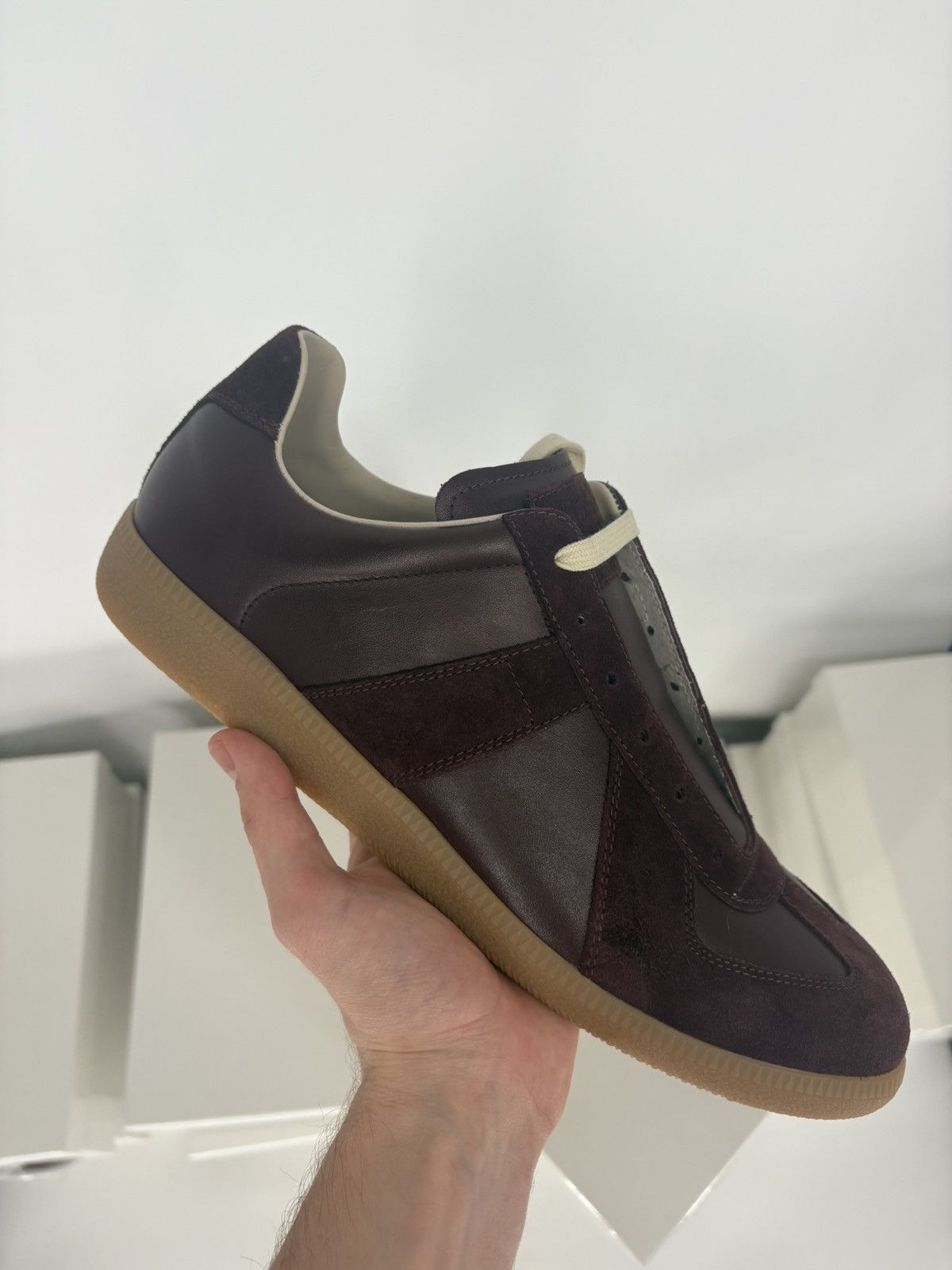 Maison Margiela Maison Margiela Replica GAT Sneaker Deep Red Size US 11.5 / EU 44-45 - 2 Thumbnail