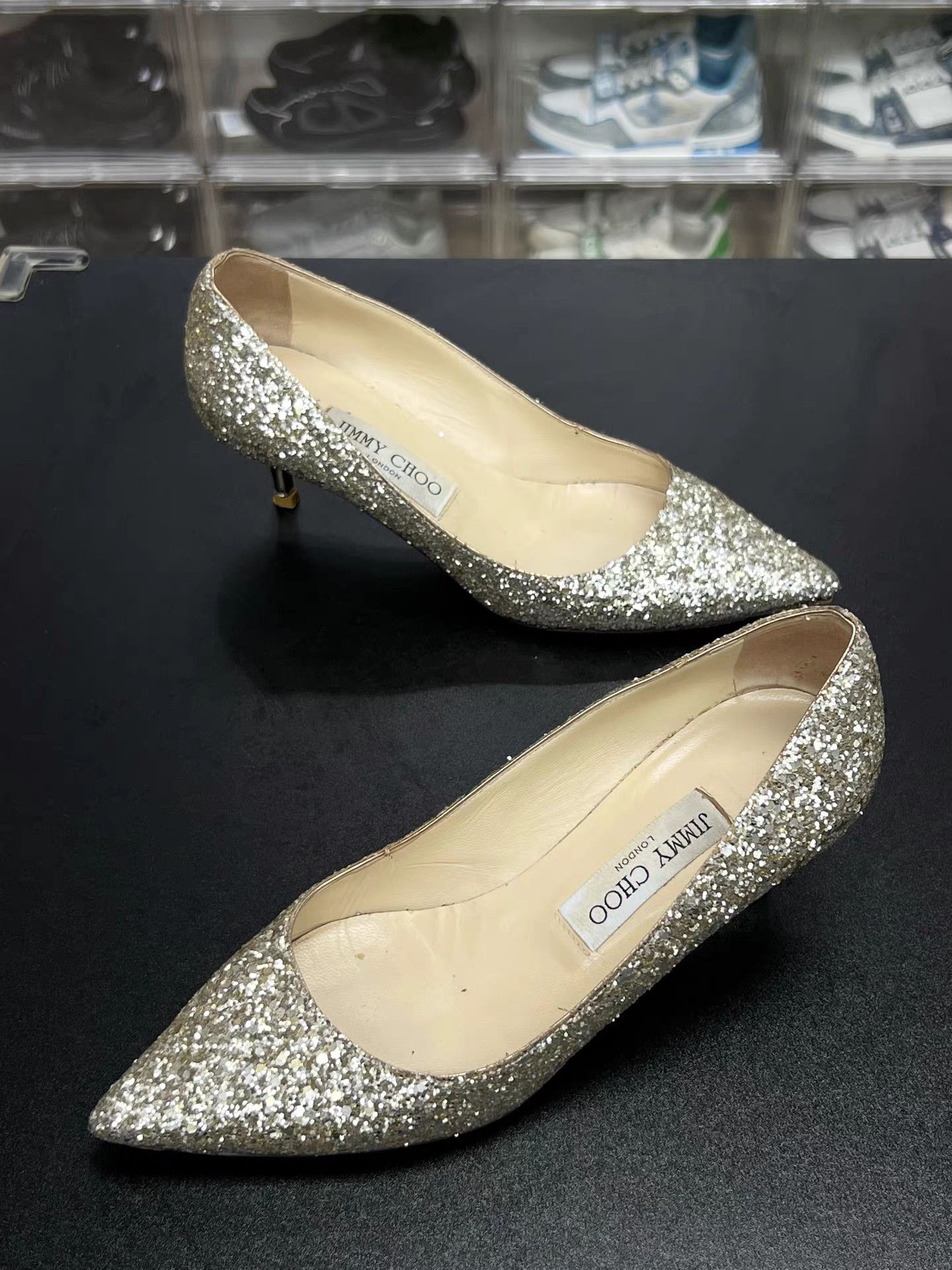 Jimmy Choo Jimmy Choo Sequin Heels K15 Size US 6 / IT 36 - 1 Thumbnail