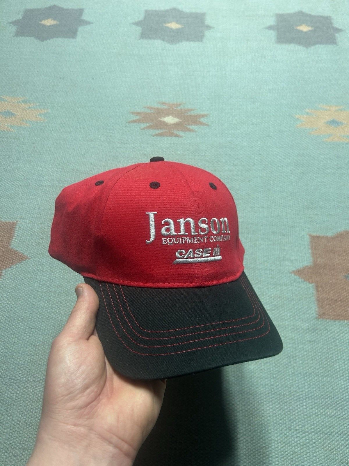 Vintage Vtg strapback hat Janson Equipment case IH tractor farm NOS Size ONE SIZE - 1 Thumbnail