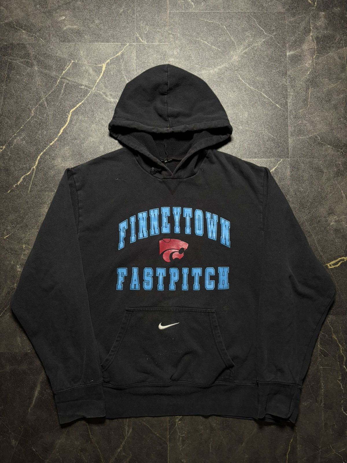 Nike Nike University Retro 00s Vintage Hoodie y2k central Swoosh Size US M / EU 48-50 / 2 - 2 Thumbnail
