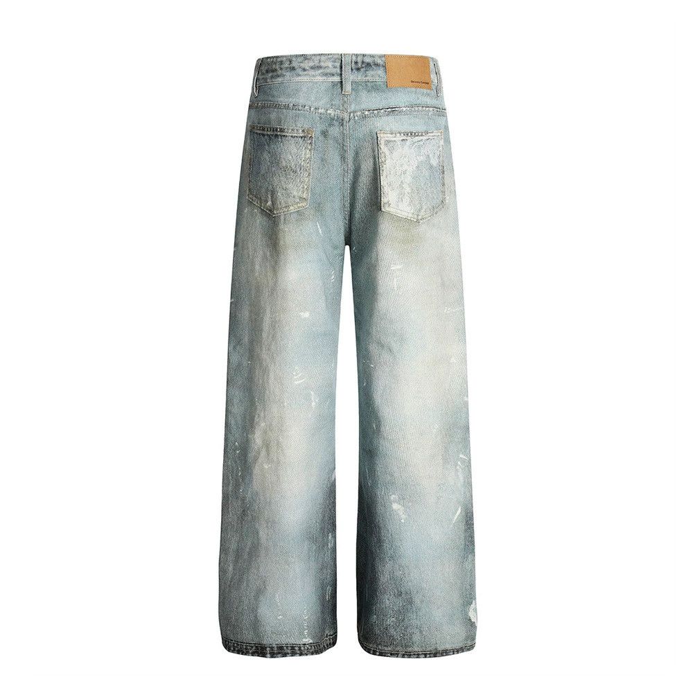 Vintage Men's high street distressed punk ripped dirty jeans Size US 32 / EU 48 - 2 Thumbnail