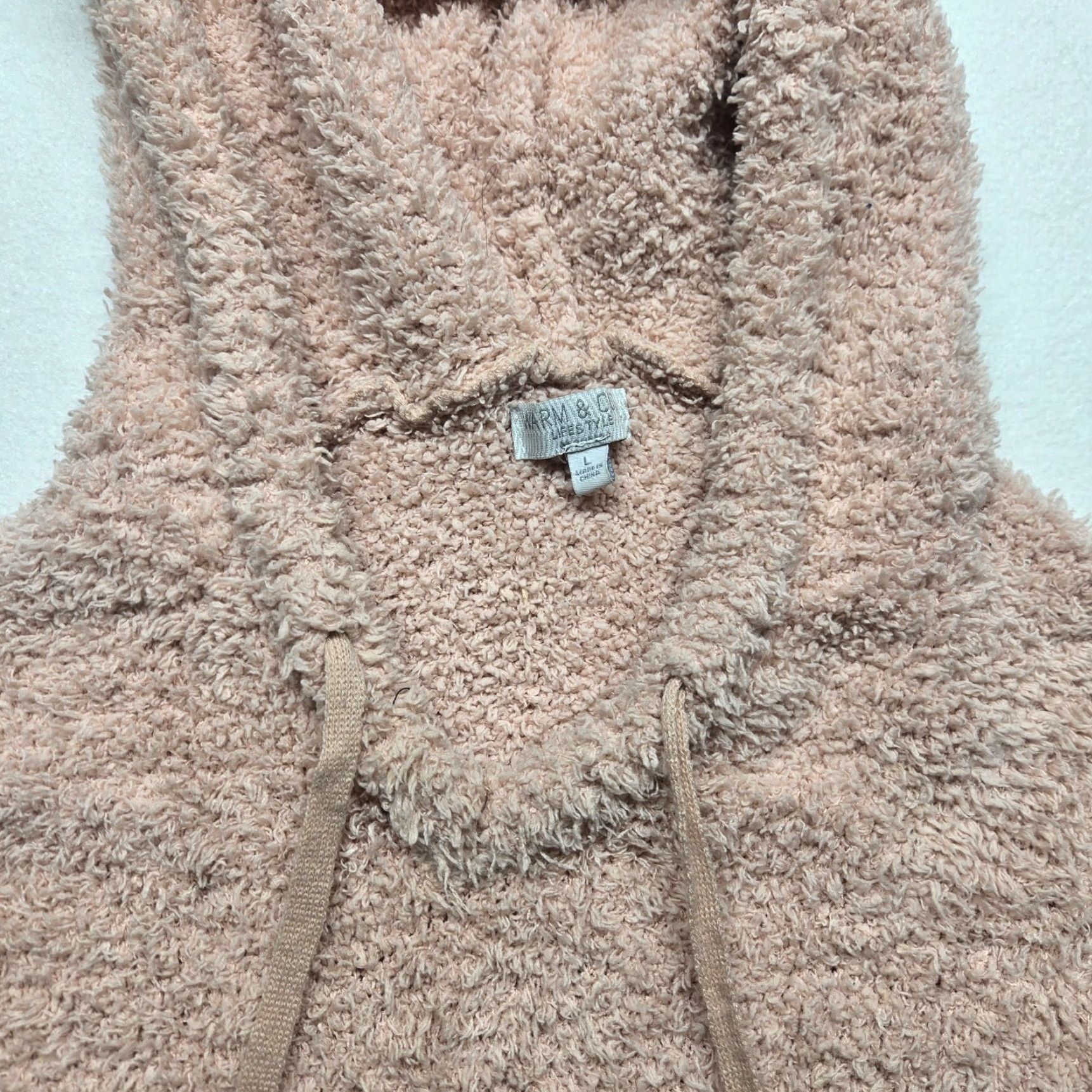 Vintage STYLE & CO Light Pink Sherpa Fixture Jacket Coat Women L Adult Pink Pockets Zip Travel Casual Winter Geometric 90s Theme N/A Mens Girls? Size L / US 10 / IT 46 - 2 Thumbnail
