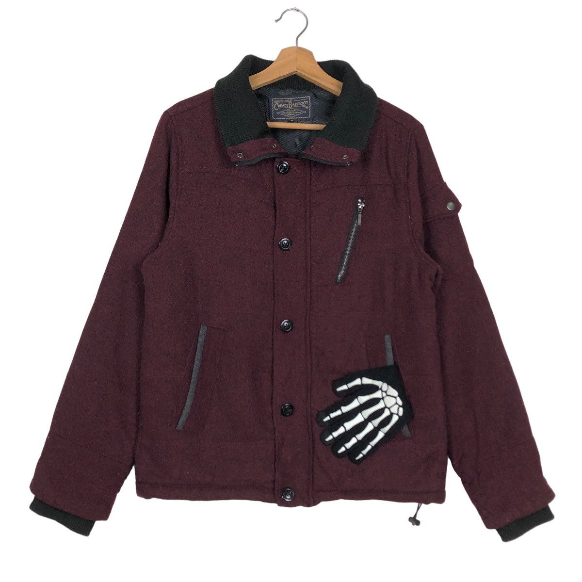 Japanese Brand 🔥90’s Vintage Bondage Bomber Jacket Create Barefoot Japan Size US M / EU 48-50 / 2 - 2 Thumbnail