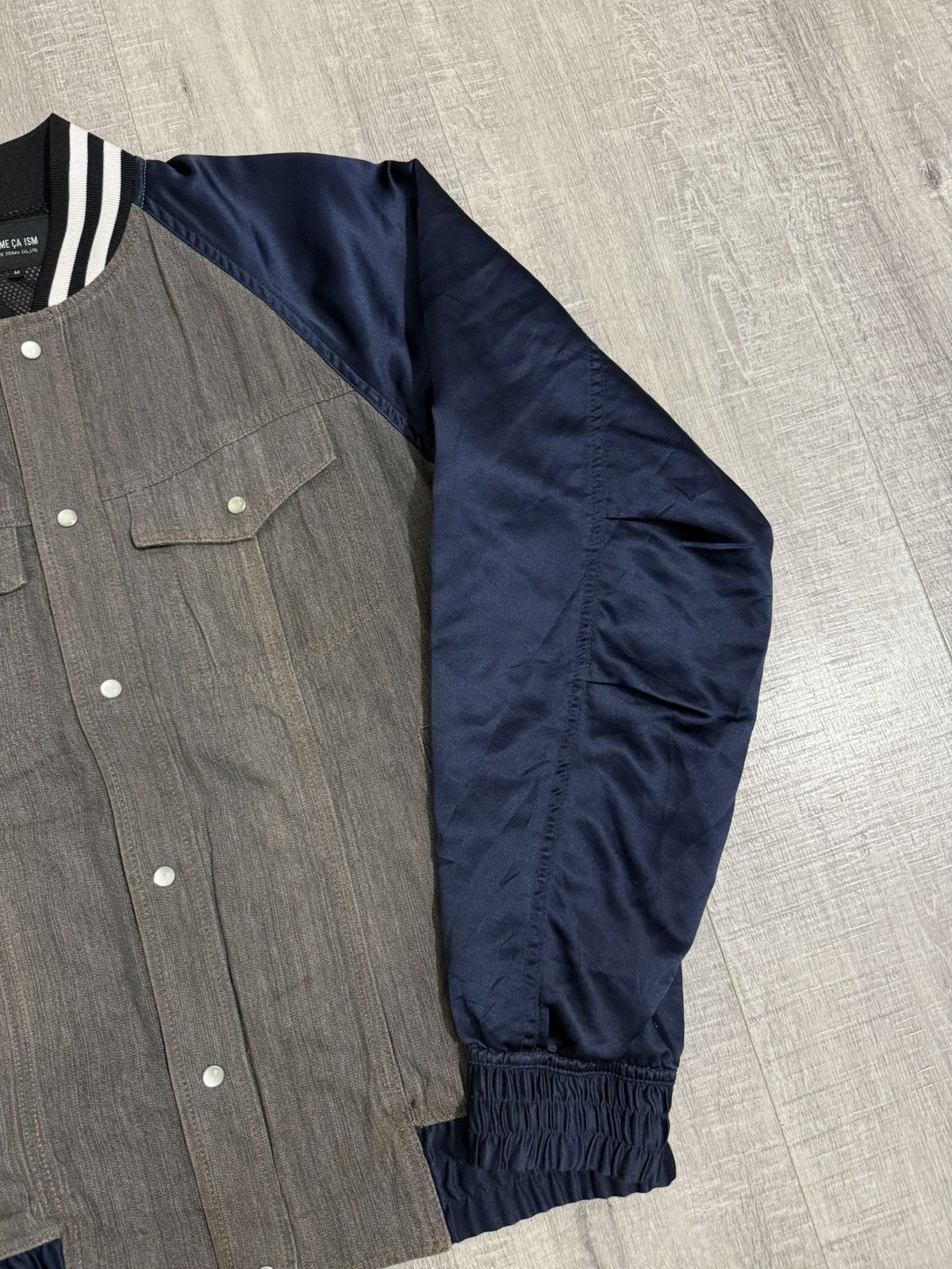 Comme Ca Ism Comme ca ism by five Foxes co.ltd varsity satin denim jacket Size US M / EU 48-50 / 2 - 3 Thumbnail